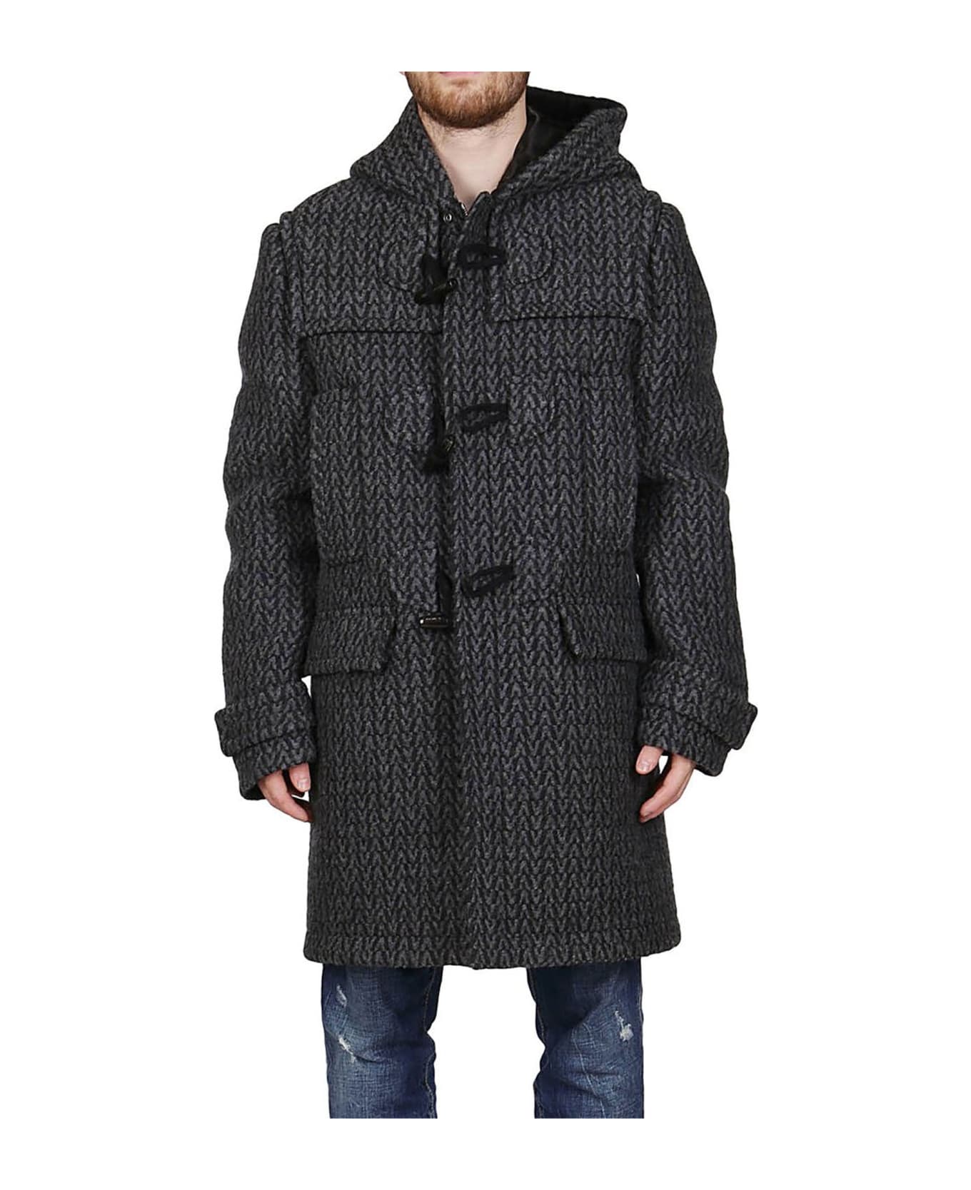 Valentino Spigola Wool Coat - Gray コート
