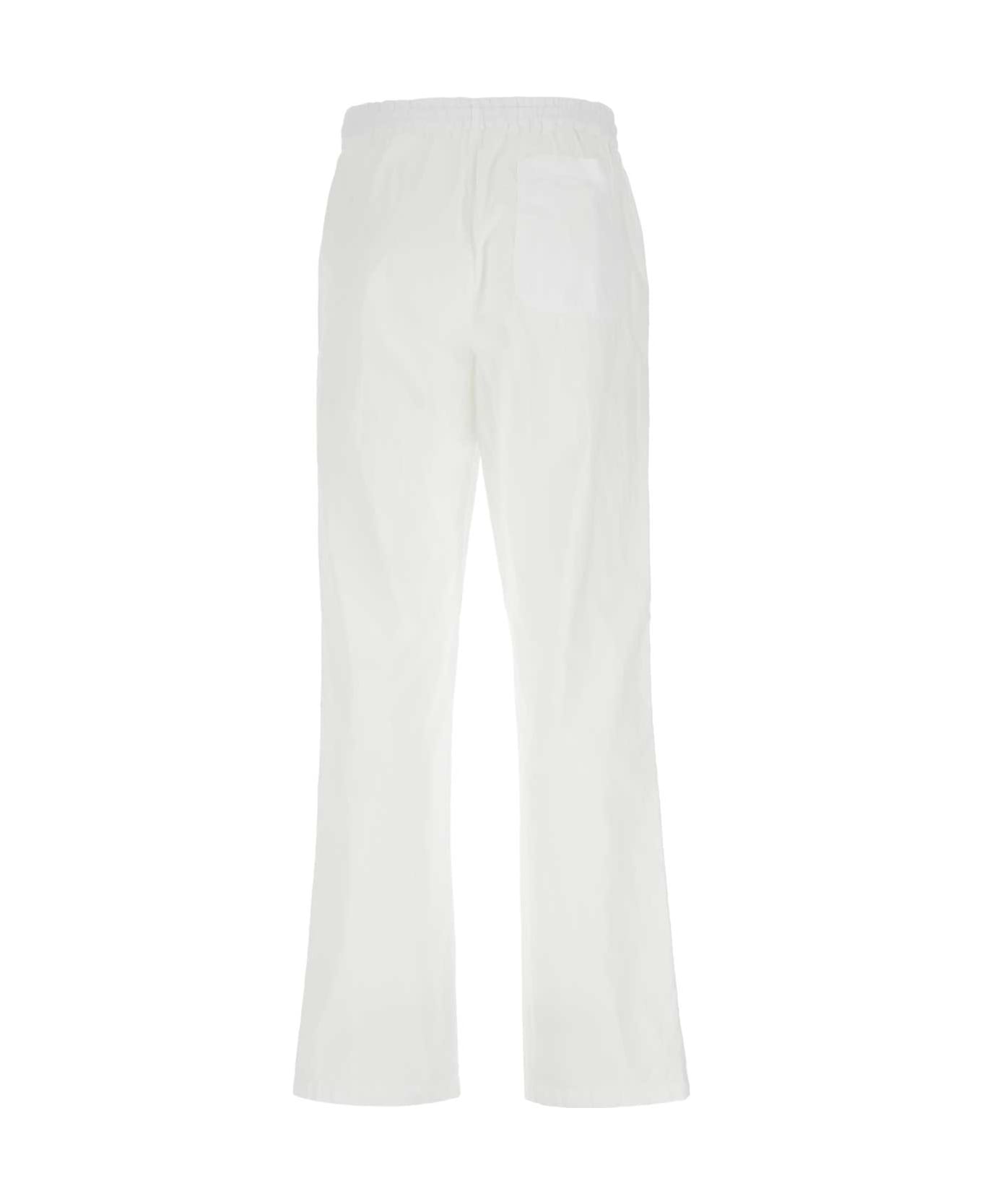 Aspesi White Cotton Pant - 85072