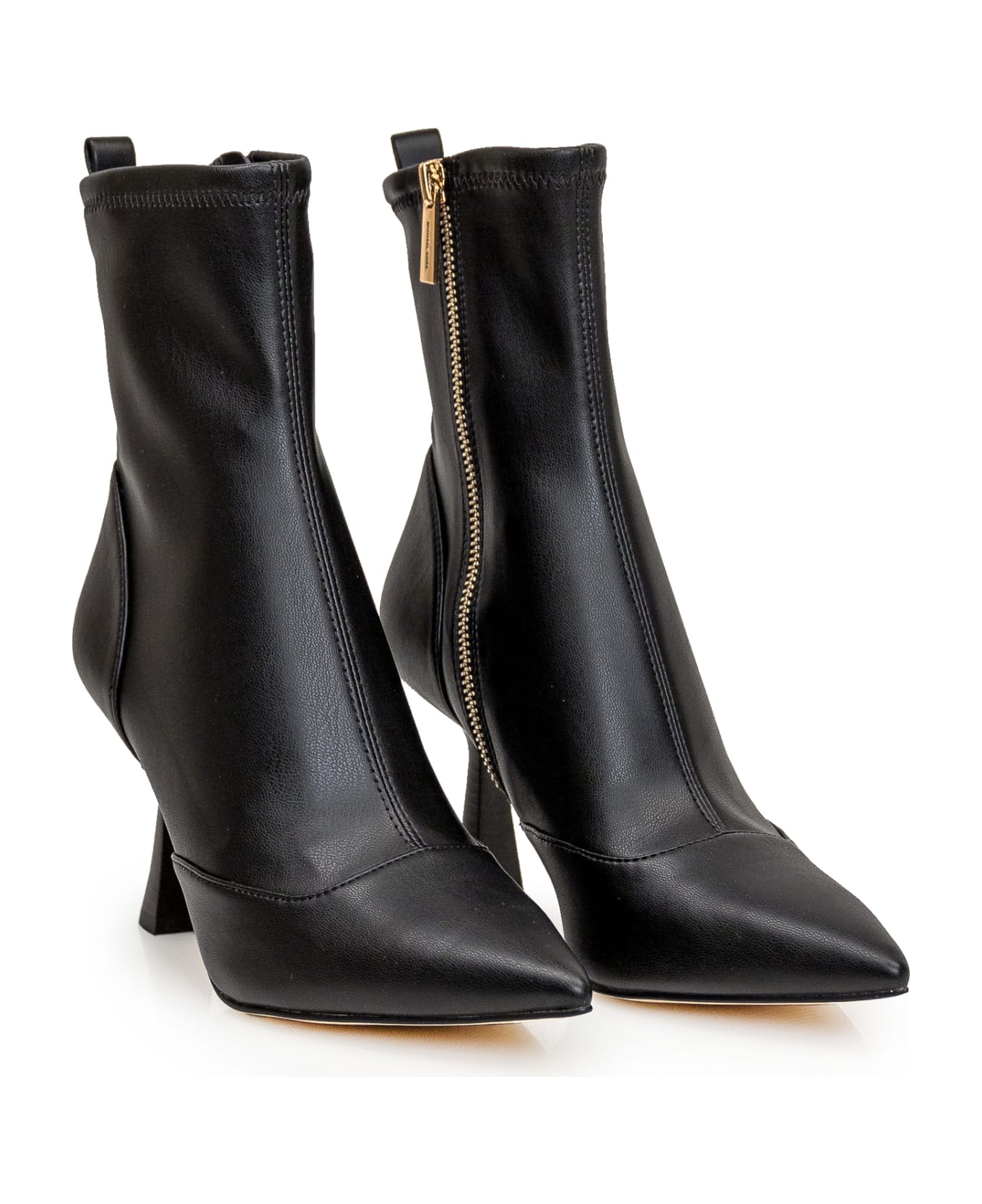 MICHAEL Michael Kors Clara Faux Leather Ankle Boots - black