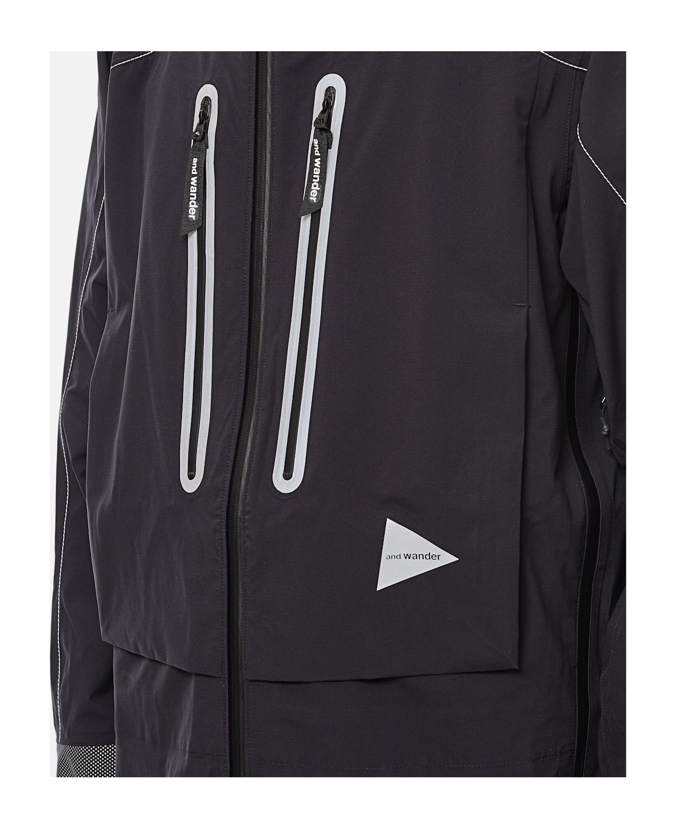 And Wander Pertex Shield Rain Jacket - Black