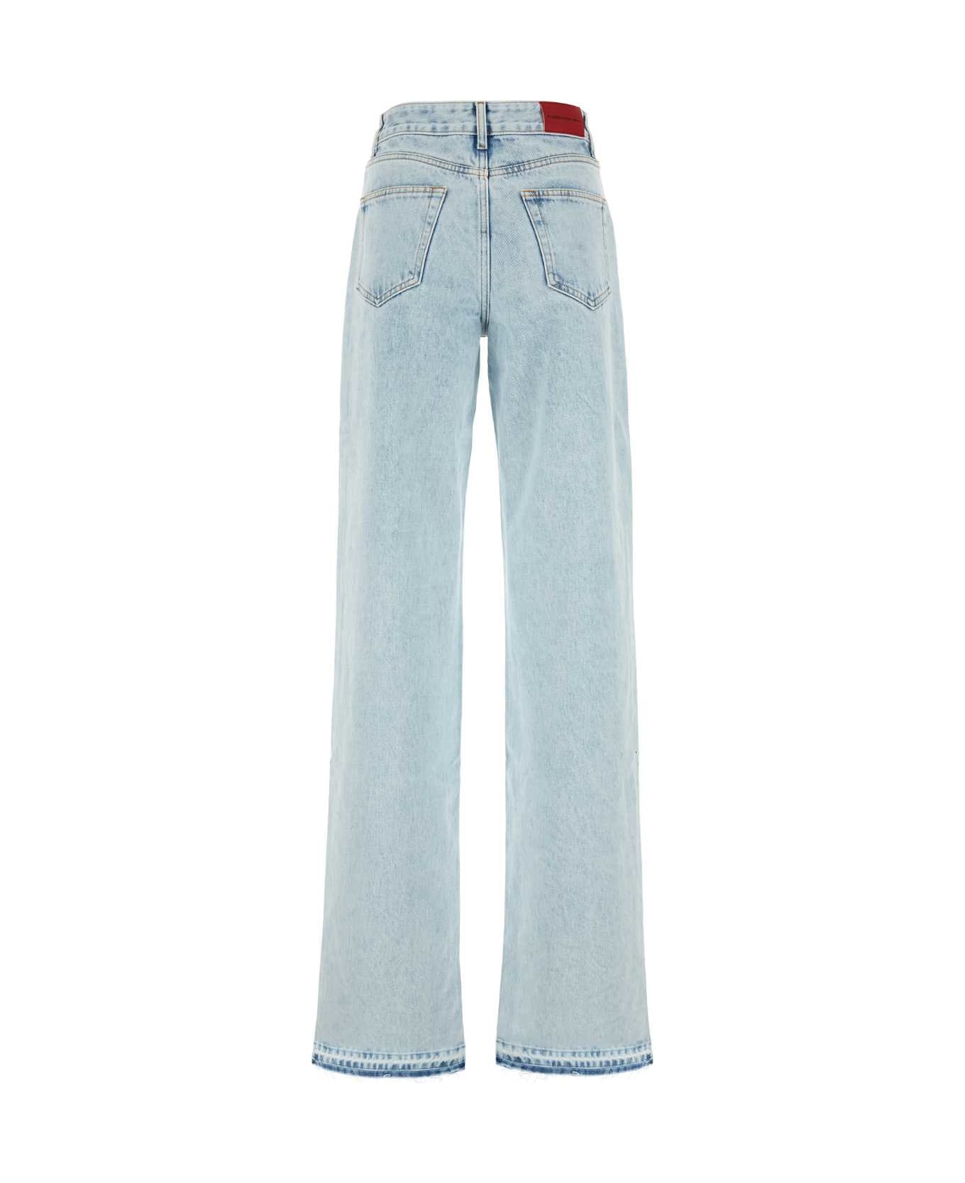 Alessandra Rich Denim Jeans - LIGHTBLUE