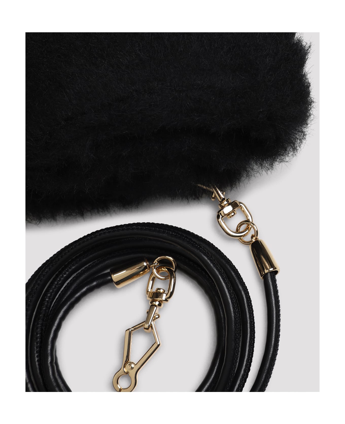 Max Mara Ombrato Moffola Teddy Muff - Nero