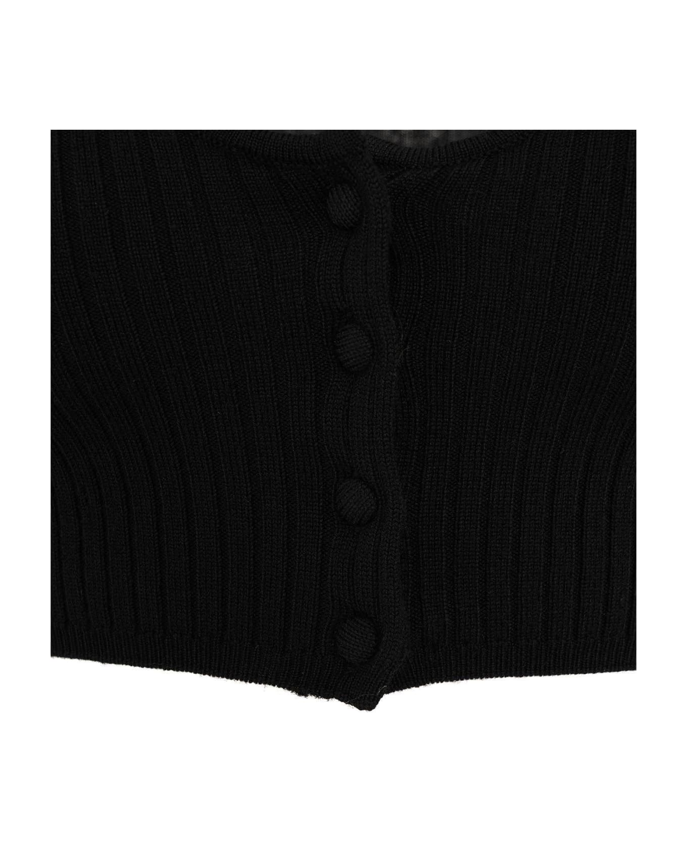 Pinko Cut-out Detail Cropped Top