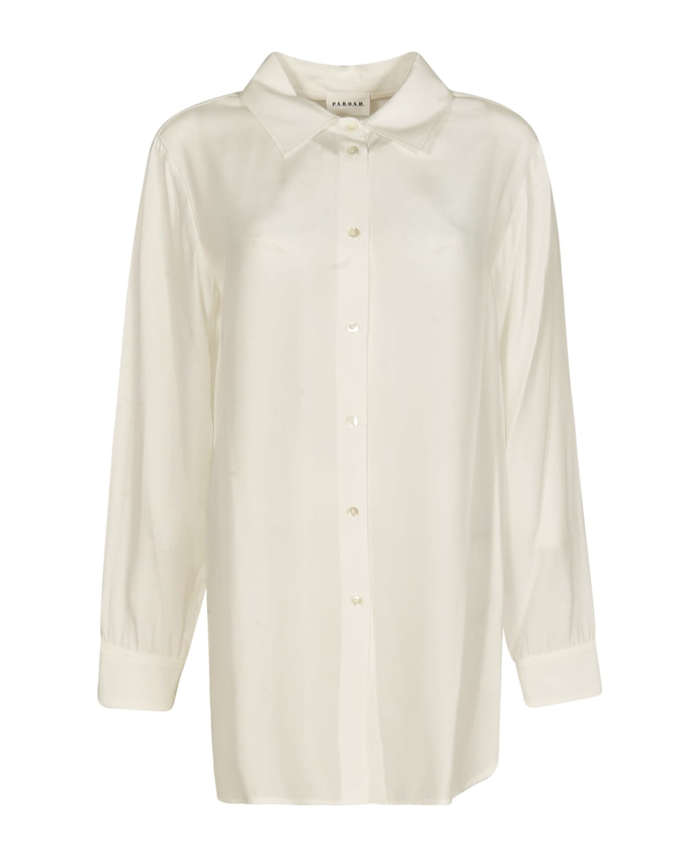 Parosh Long-sleeved Shirt - Cream