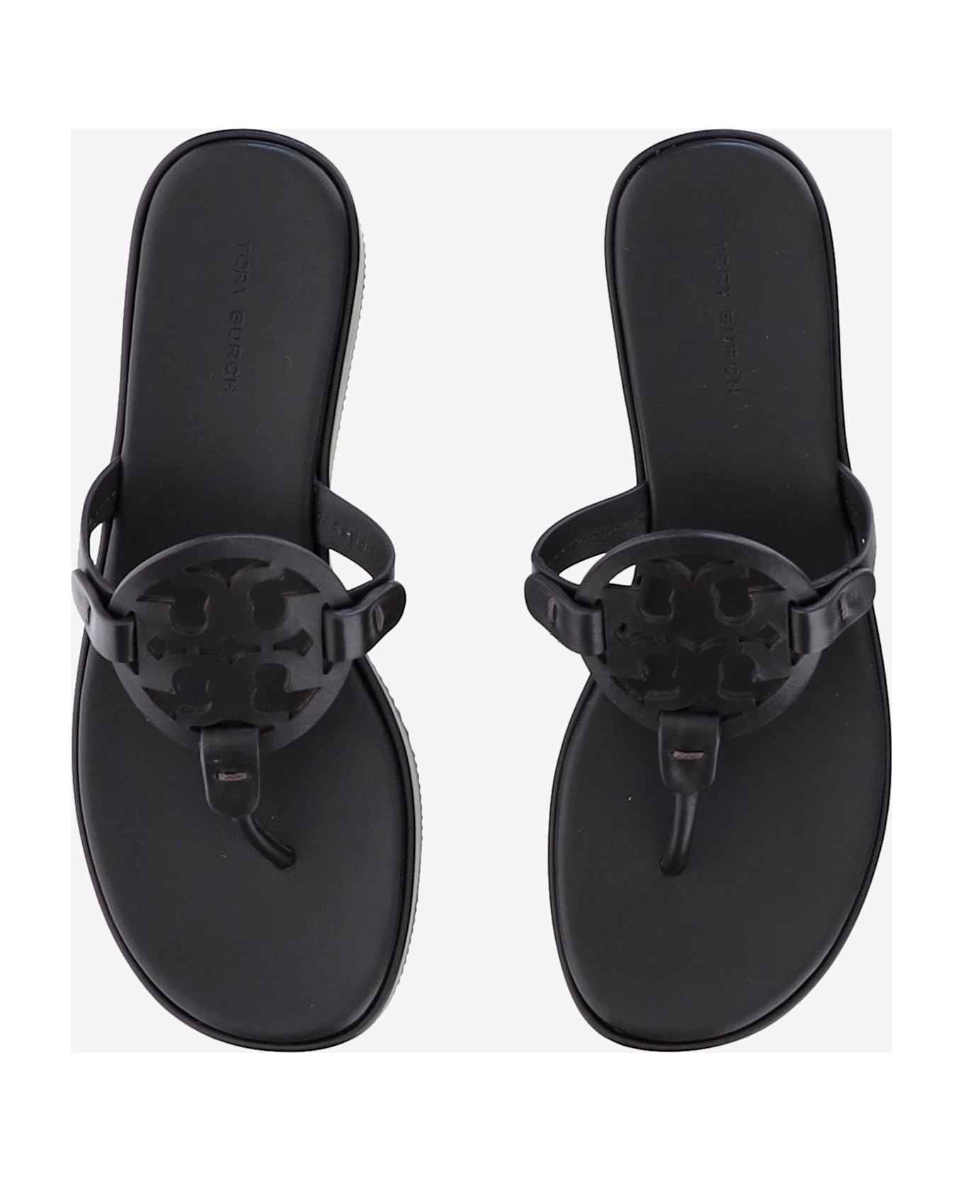 Tory Burch Miller Wedge Sandals - Marrone scuro