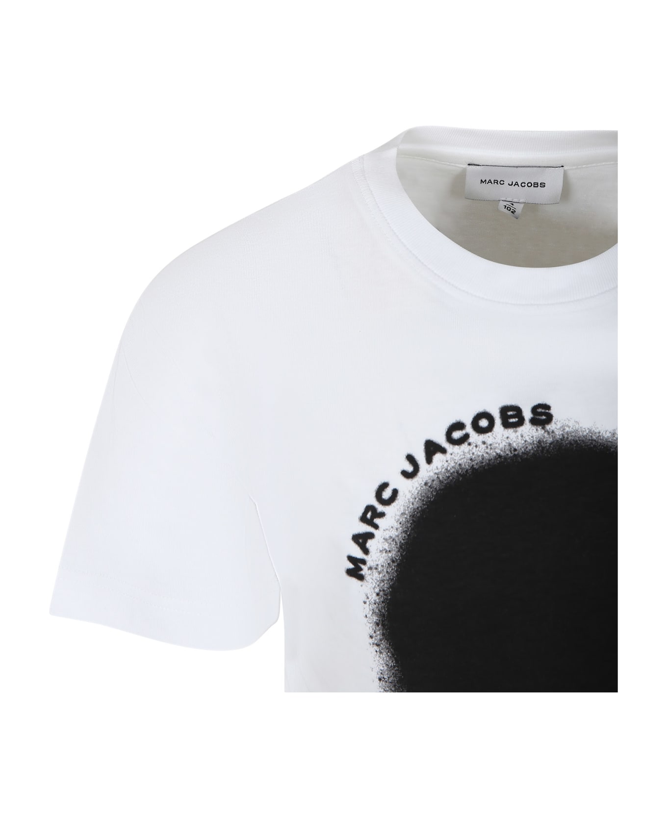 Marc Jacobs White T-shirt For Kids With Logo - Bianco