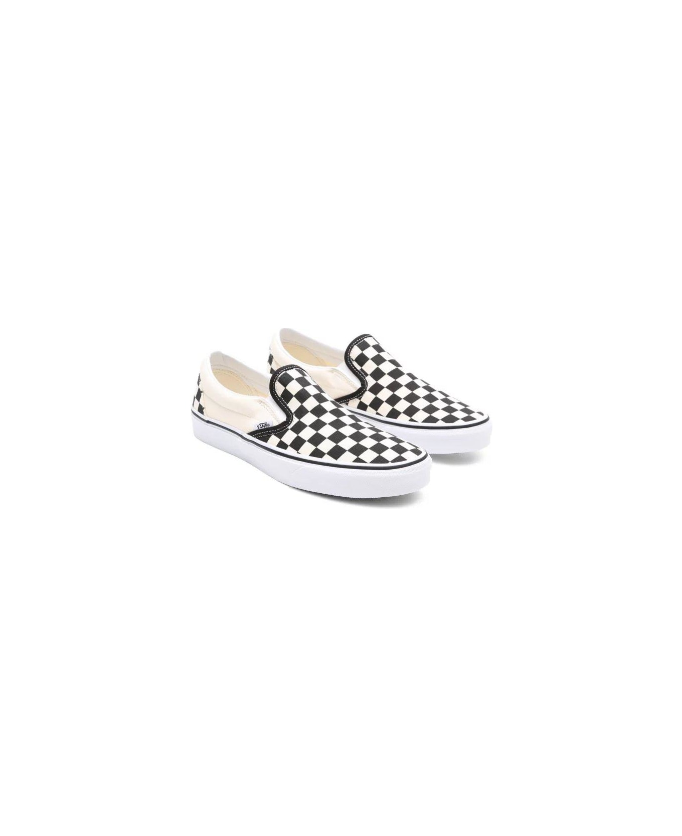 Vans Classic Checkerboard Slip-on Sneakers Vans - WHITE/BLACK