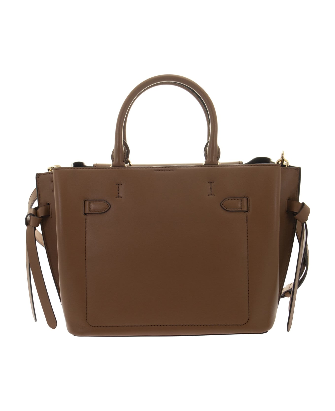 Michael Kors Hamilton Legacy - Large Leather Belted Satchel | italist ...