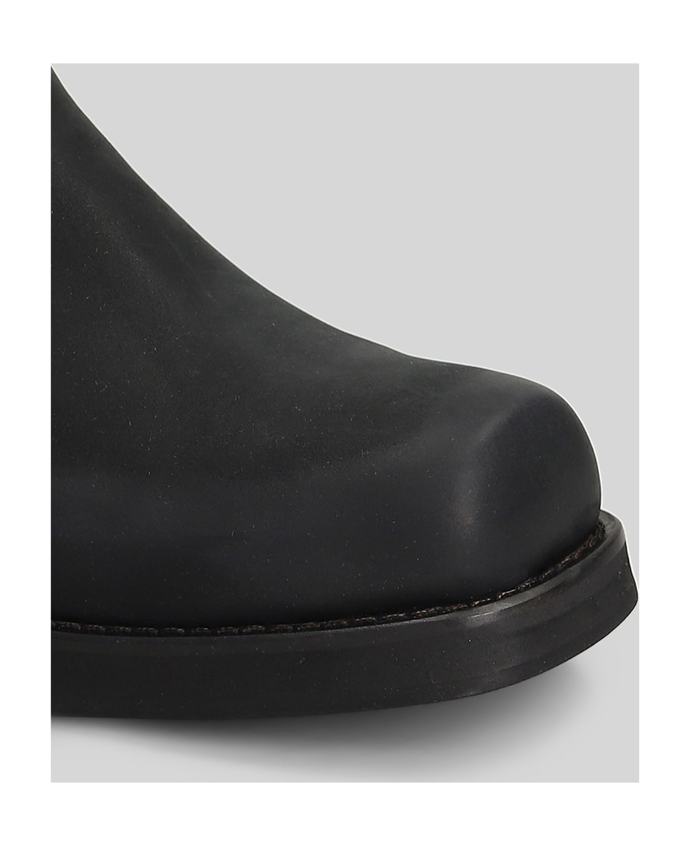 Paura Nessuno Low Boot Ankle Boots In Black Leather - black