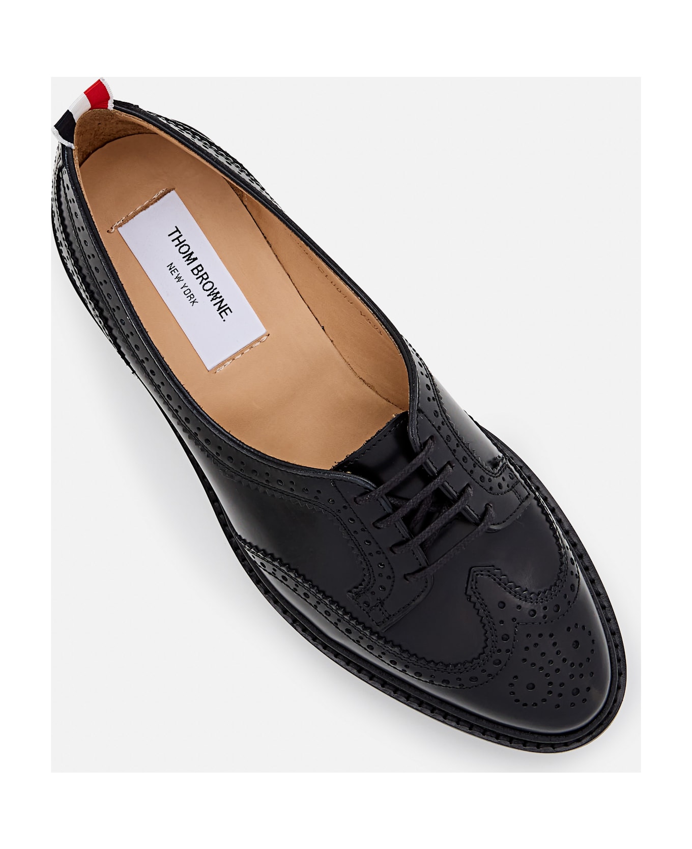Thom Browne Low Throat Wingtip Brogue - Black
