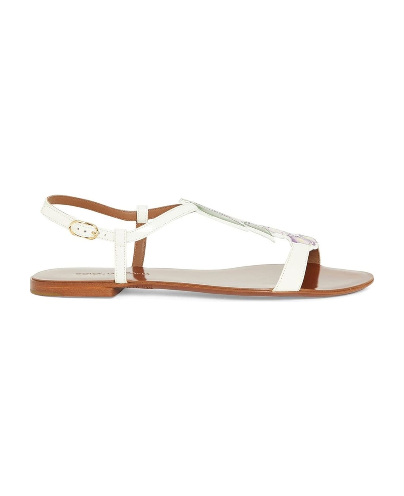Dolce & Gabbana Leather Sandals - White サンダル