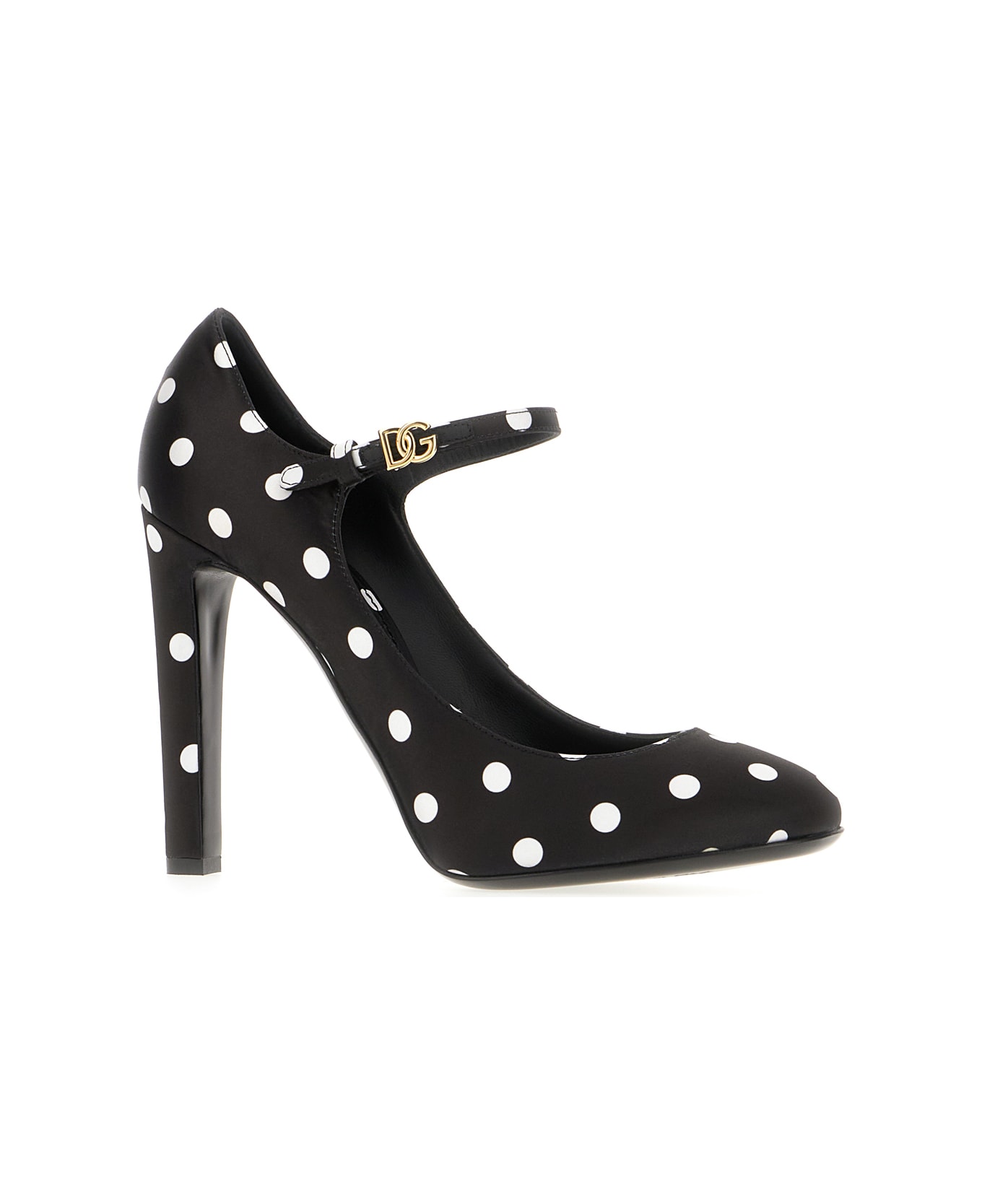 Dolce & Gabbana Printed Fabric Pumps - POIS FONDO NERO