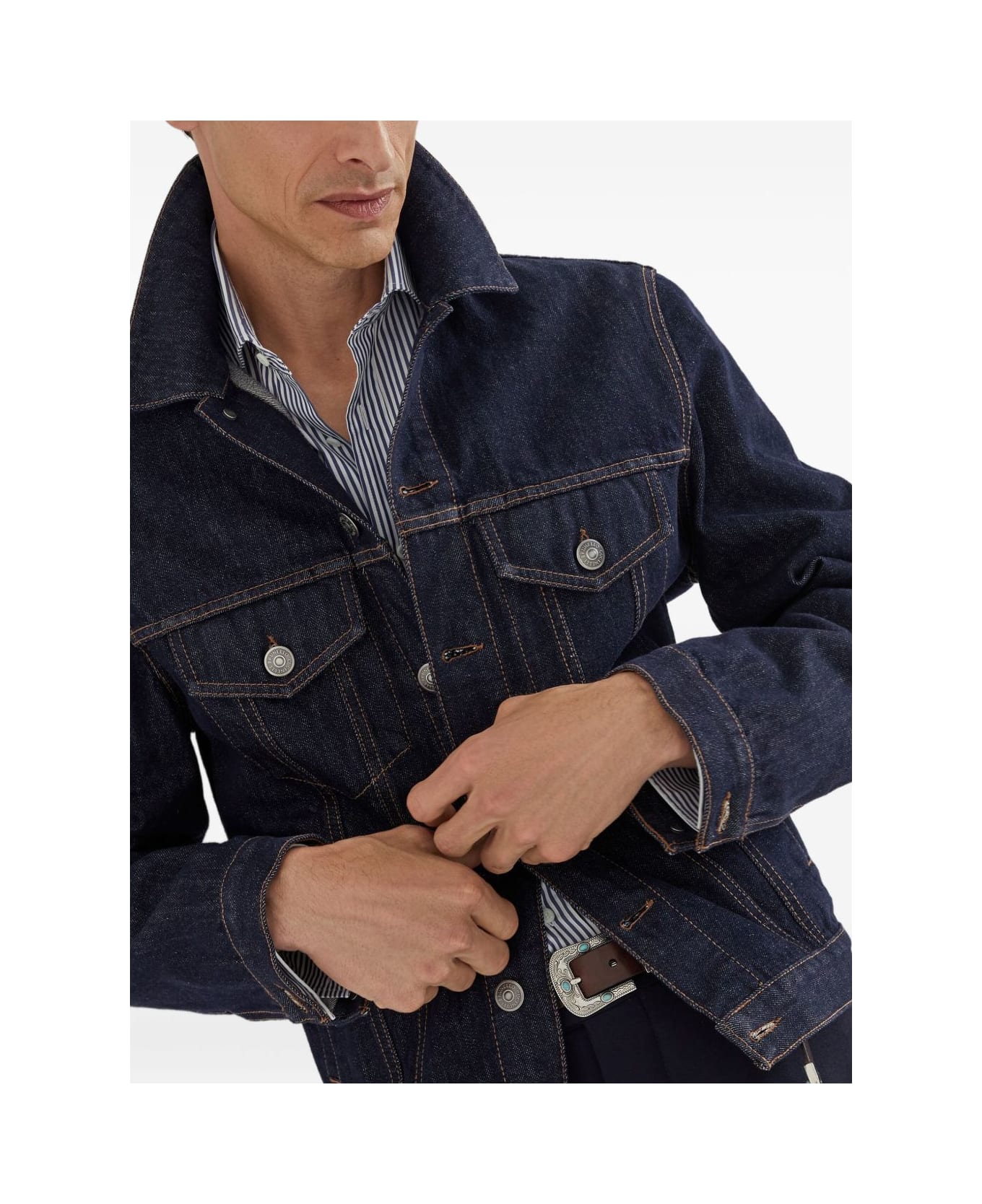 Brunello Cucinelli Cotton Shirt - Blue