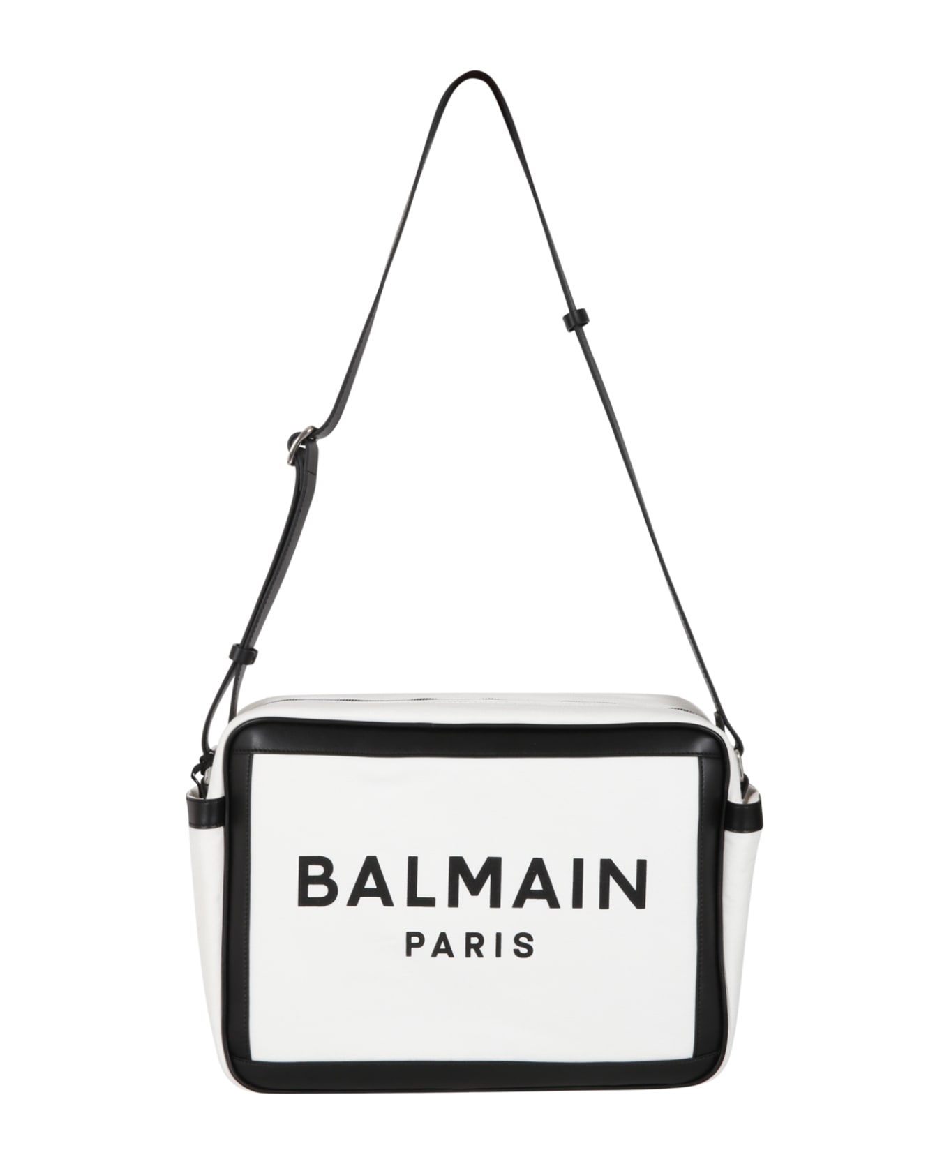 Balmain White Changing-bag For Baby Kids With Logo - Nero