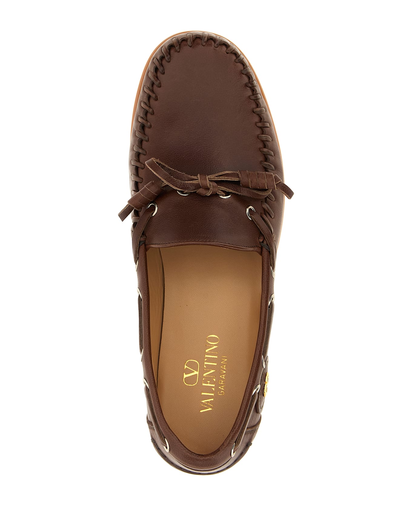 Valentino Garavani 
palm Avenue
 Boat Shoe - Brown