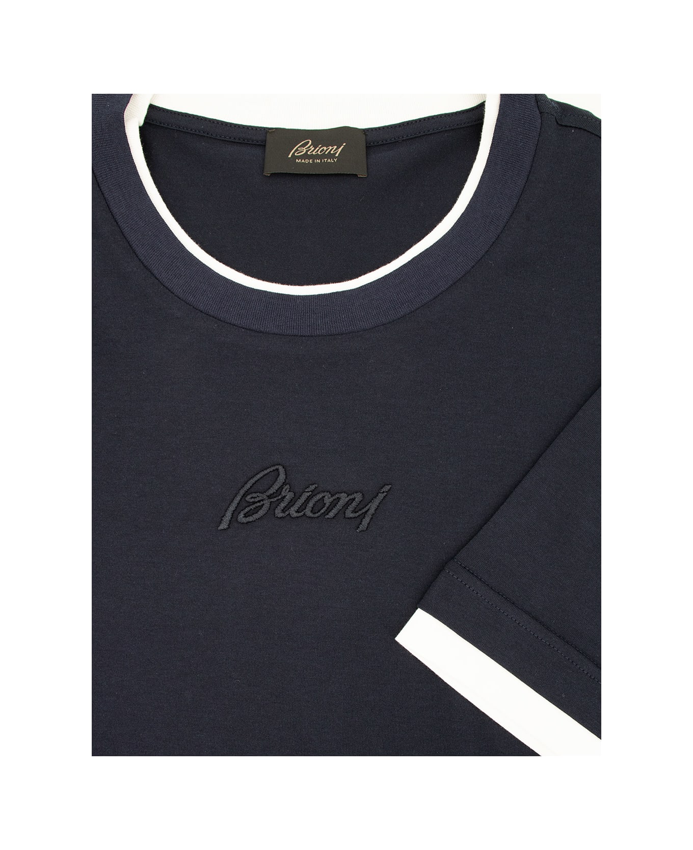 Brioni T-shirt - NAVY_WHITE