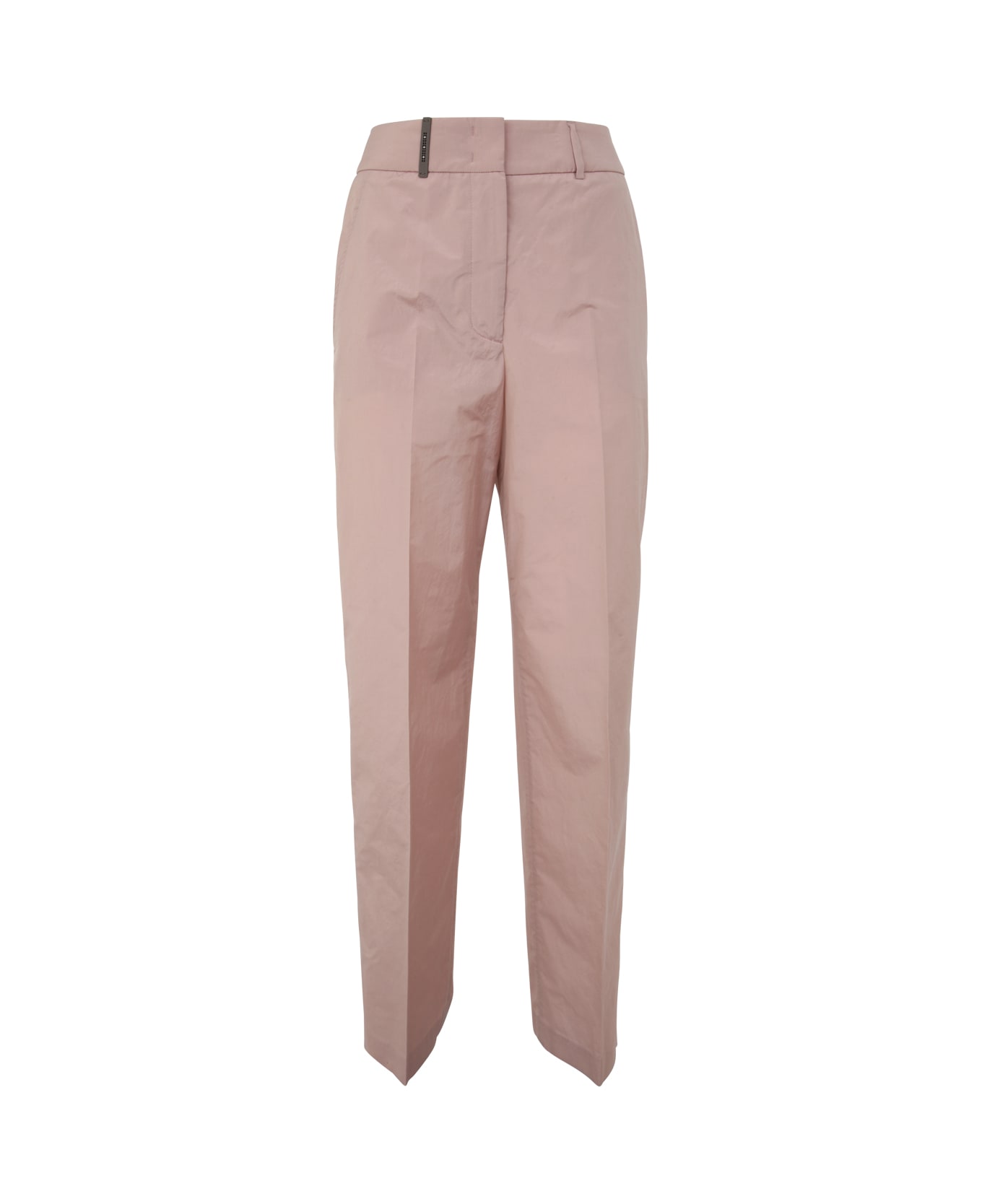 Peserico Popeline Regular Trousers - Desert Pink