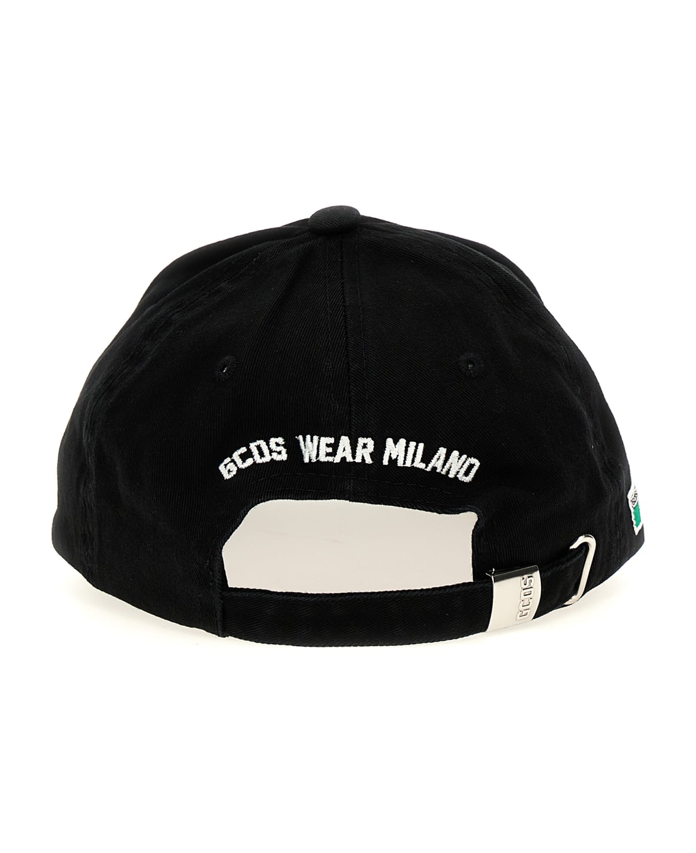GCDS Logo Embroidery Cap - Black   帽子