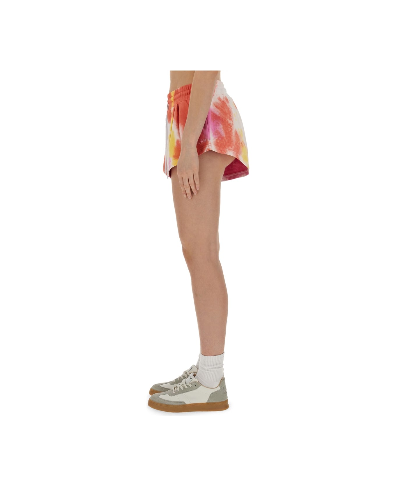 MSGM Tie-dye Bermuda Shorts - MULTICOLOUR