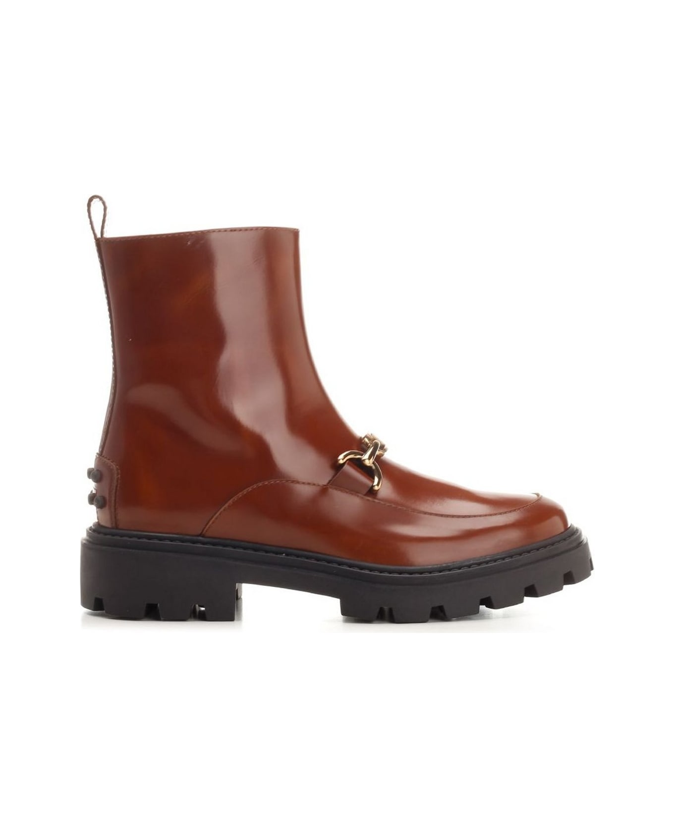 Tod's Leather Ankle Boot - Brown