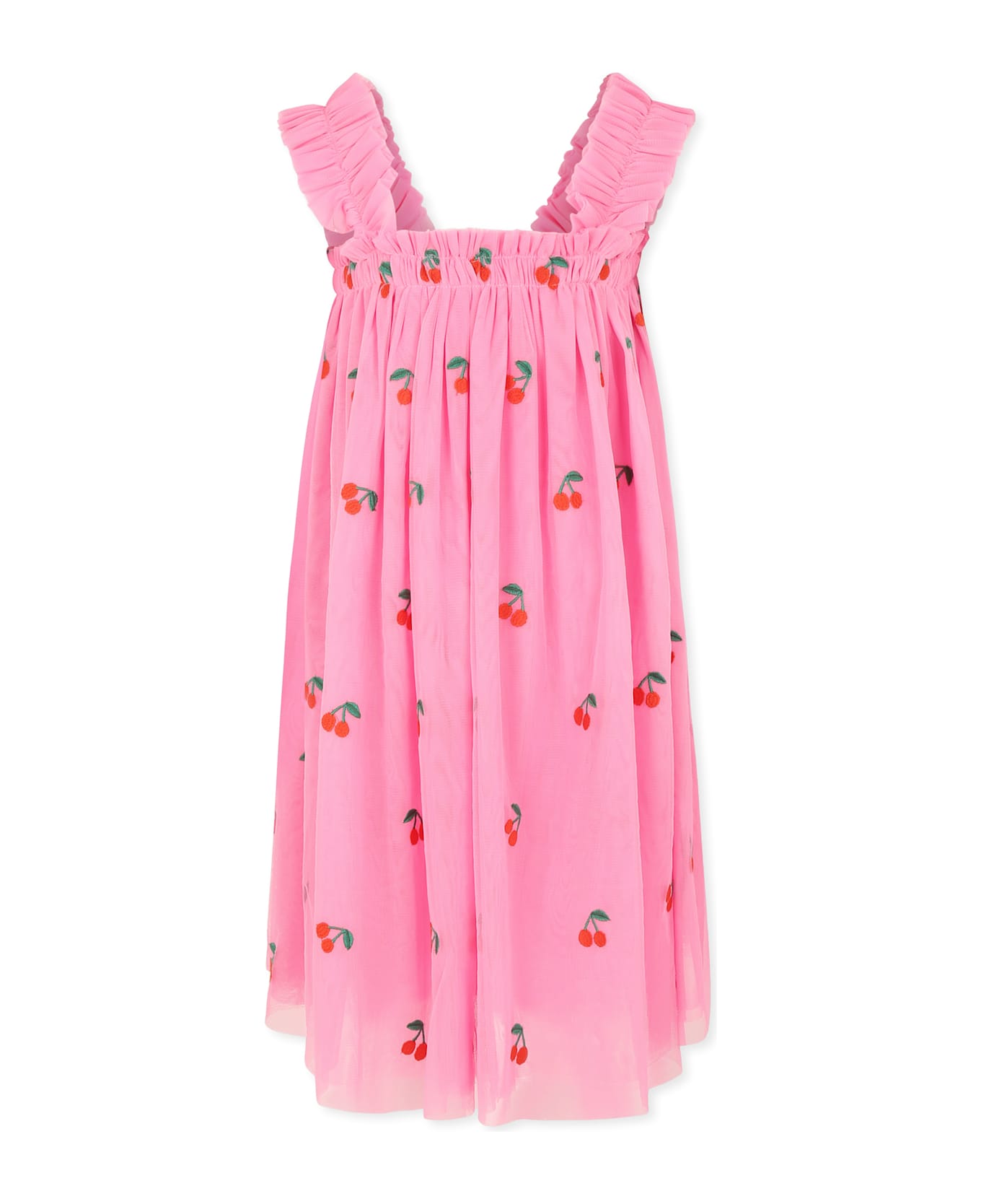 Stella McCartney Kids Pink Dress For Girl With Cherries - Pink