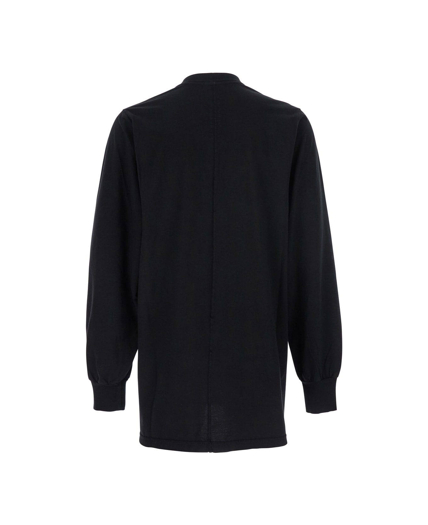 DRKSHDW Black Crewneck T-shirt With Logo Print On The Front In Cotton Man - Black