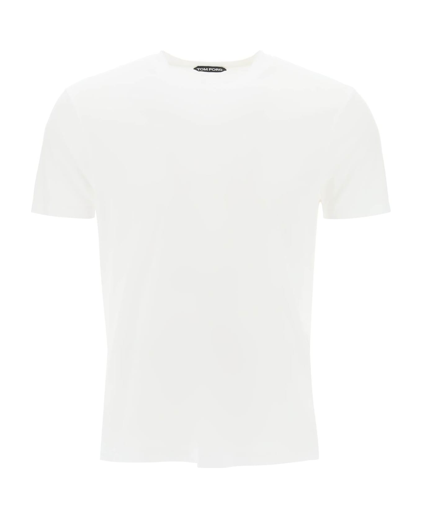 Tom Ford Cottono And Lyocell T-shirt - ECRU (White)