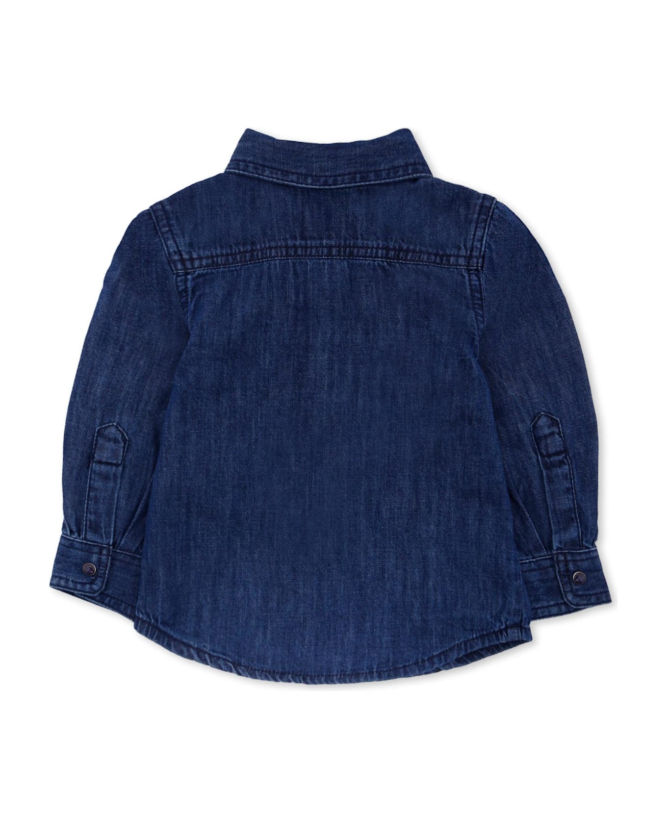 Diesel Denim Shirt For Baby Boy With Logo - Denim