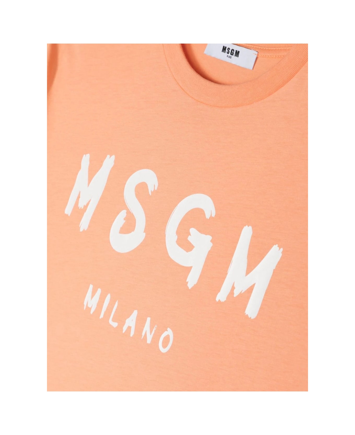 MSGM T-shirt Con Logo - Peach