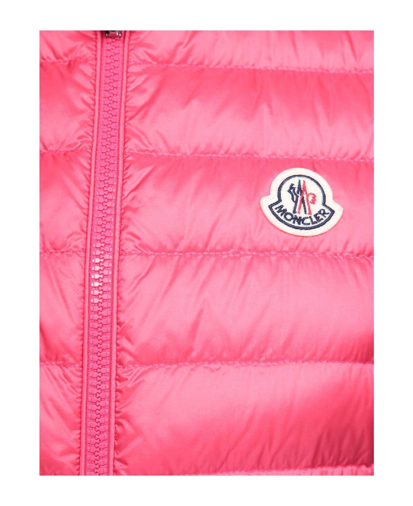Moncler Fluo Fuchsia Nylon Igens Sleeveless Down Jacket - FUXIA
