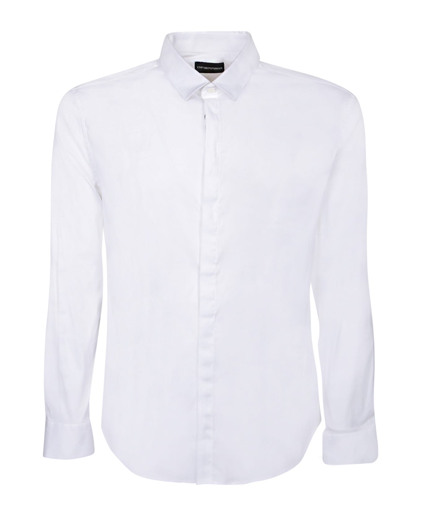 Emporio Armani Light Comfort Satin Shirt - White