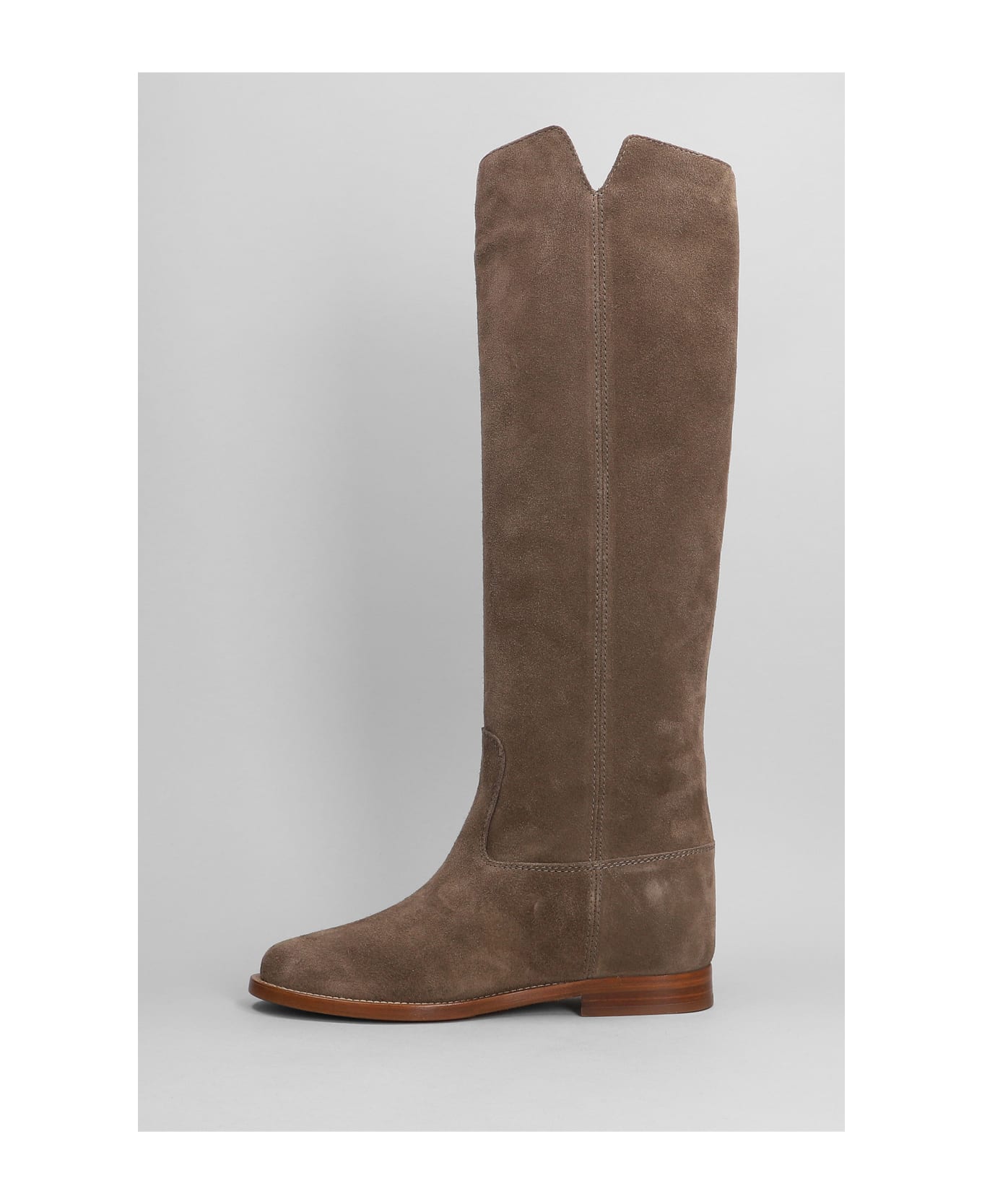 Via Roma 15 In Taupe Suede - taupe