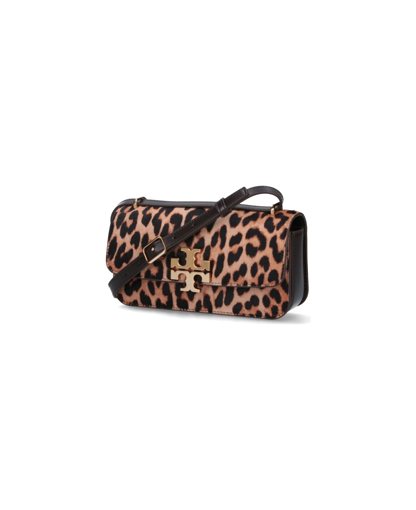Tory Burch Logo Shoulder Bag - Brown