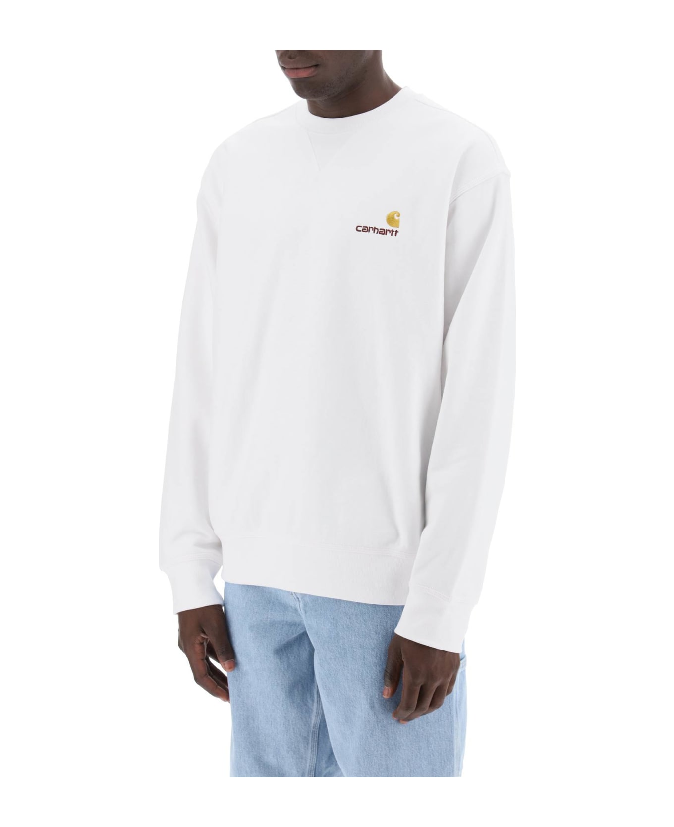 Carhartt American Script Crewneck Sweatshirt - WHITE (White)