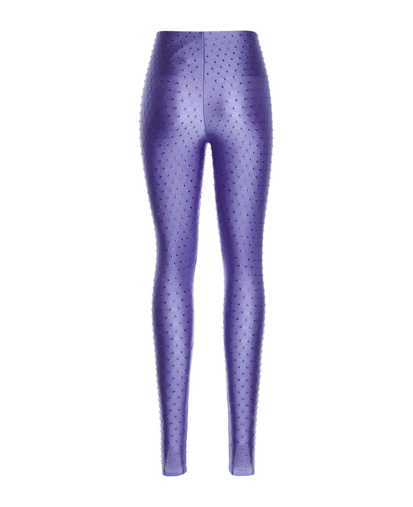 The Andamane 80
s Holly Embellished Stretched Leggings - Lilac