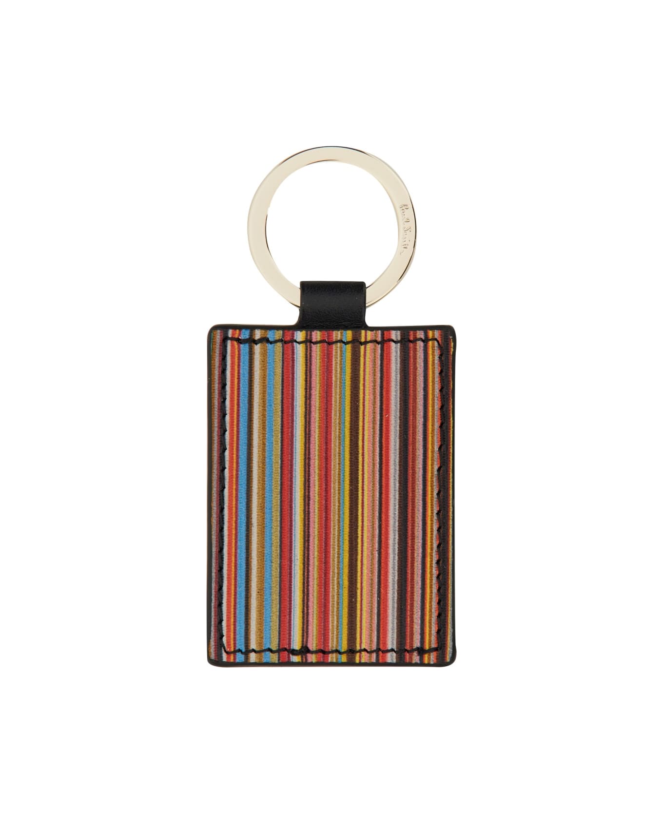 PS by Paul Smith Leather Keychain Keyring - BLACK