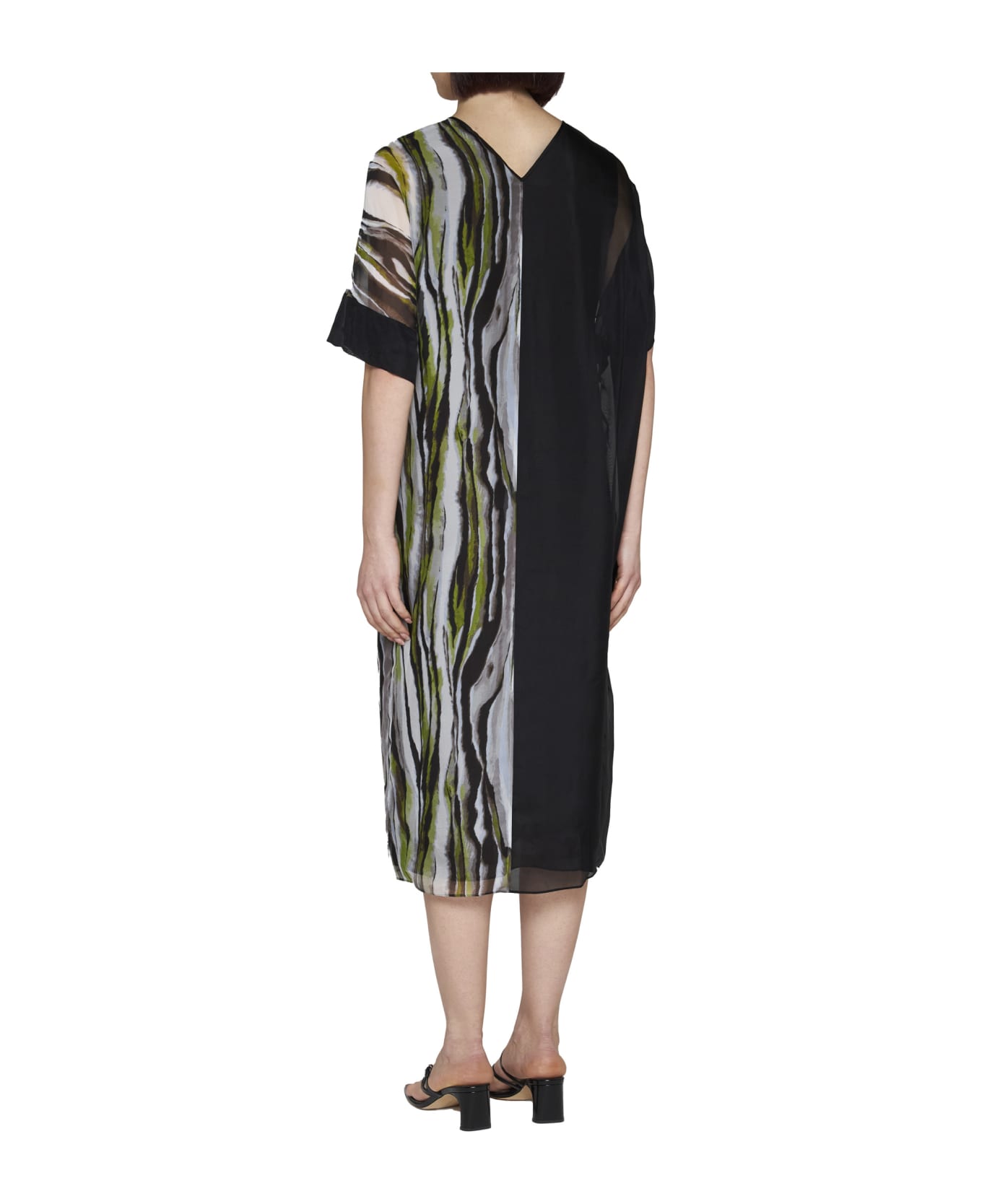 Diane Von Furstenberg Dress - Zebra mist/black ワンピース＆ドレス