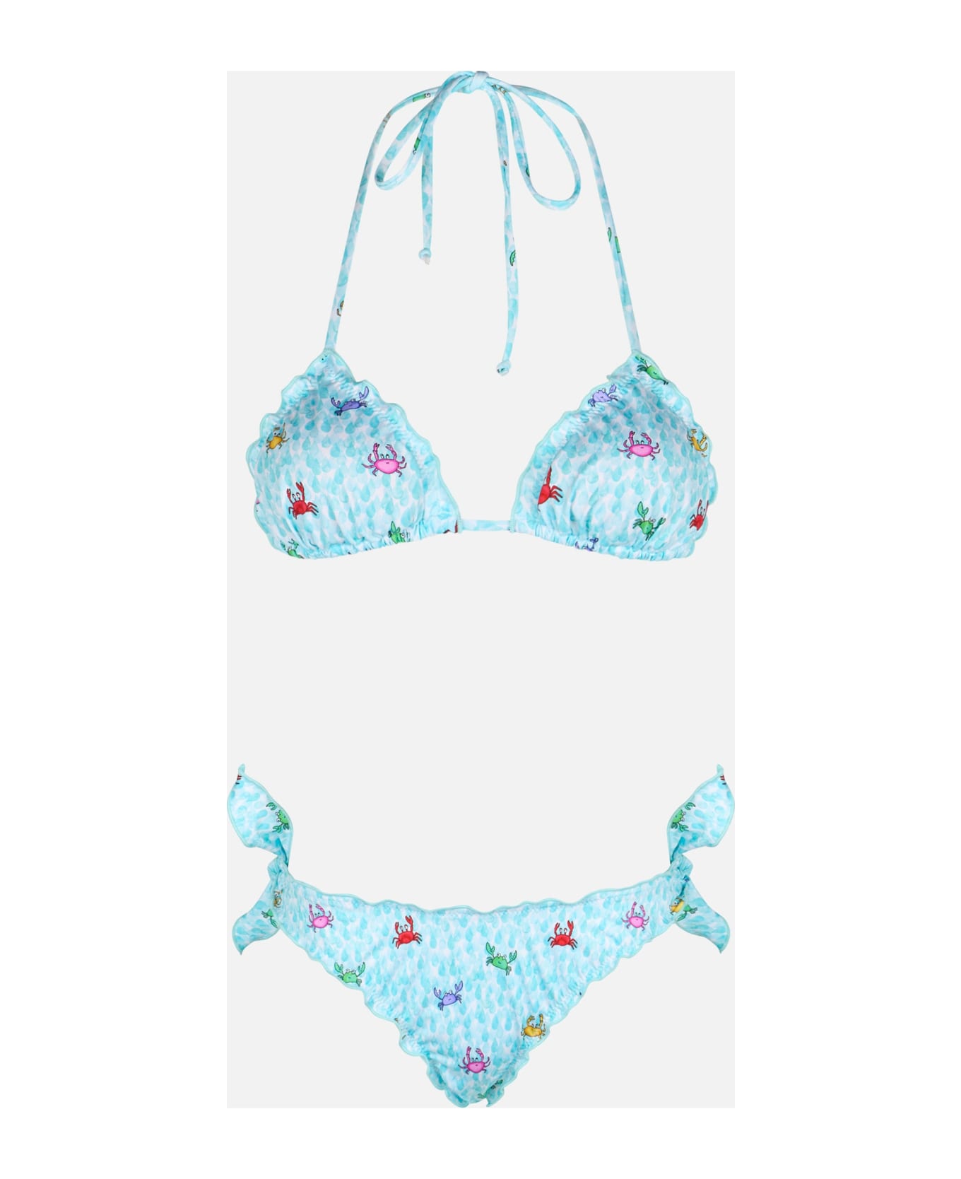 MC2 Saint Barth Woman Crab Triangle Classic Bikini Sarius - WHITE