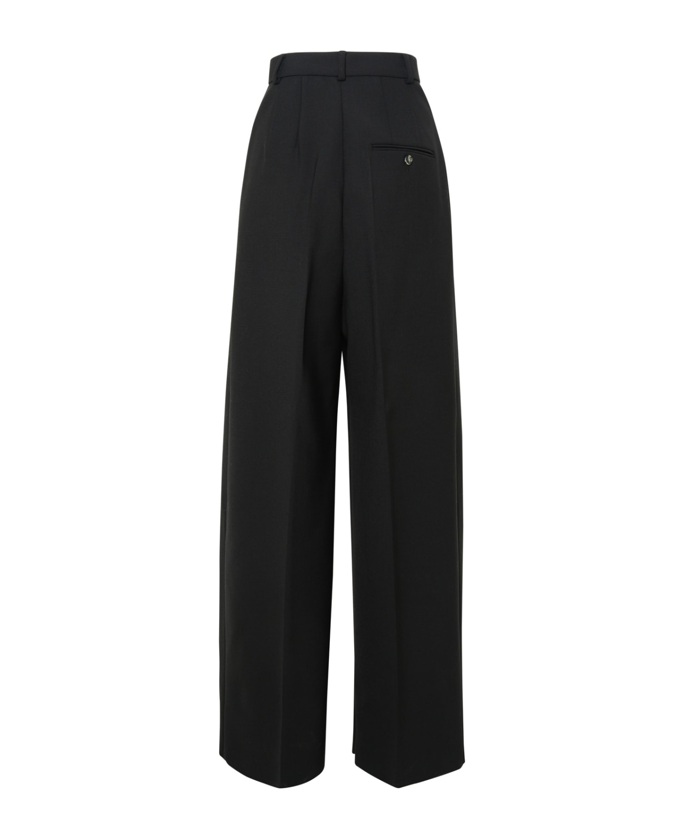 SportMax Enro 'gessati' Virgin Wool Blend Pants - Black