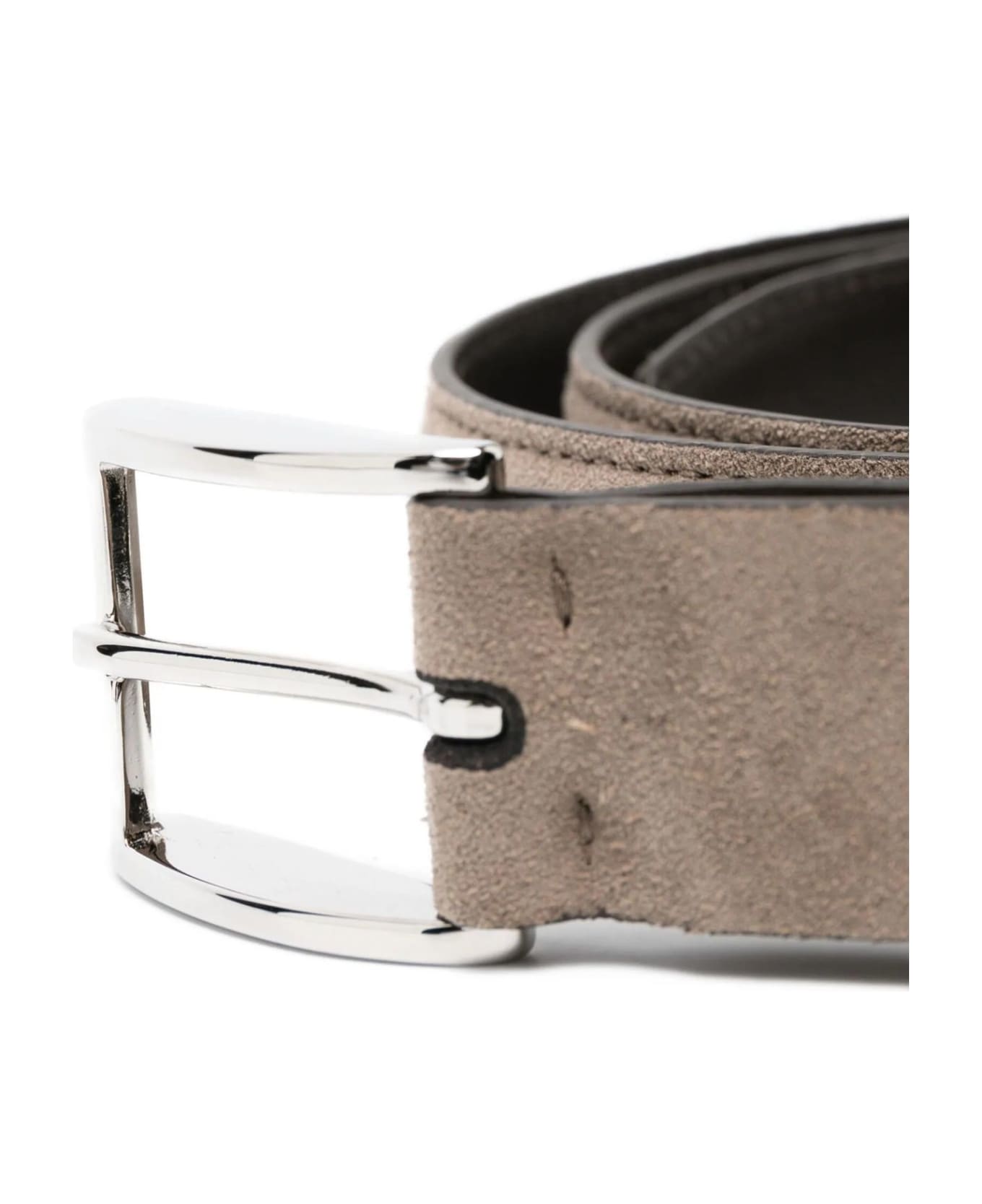Hogan Adjustable Double Belt 30 Mm - X Mud Coffee