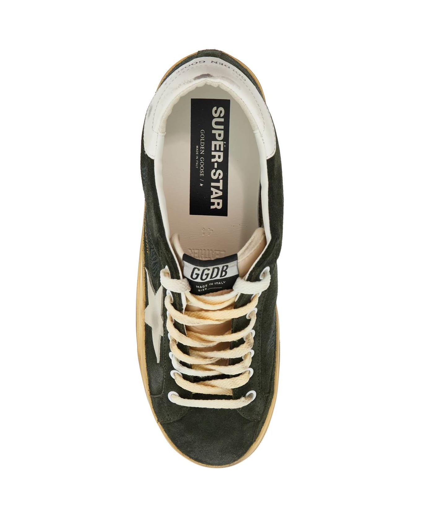 Golden Goose High Foxing Vce Sole Super Star Sne - DARK GREEN/ICE/WHITE (Green)