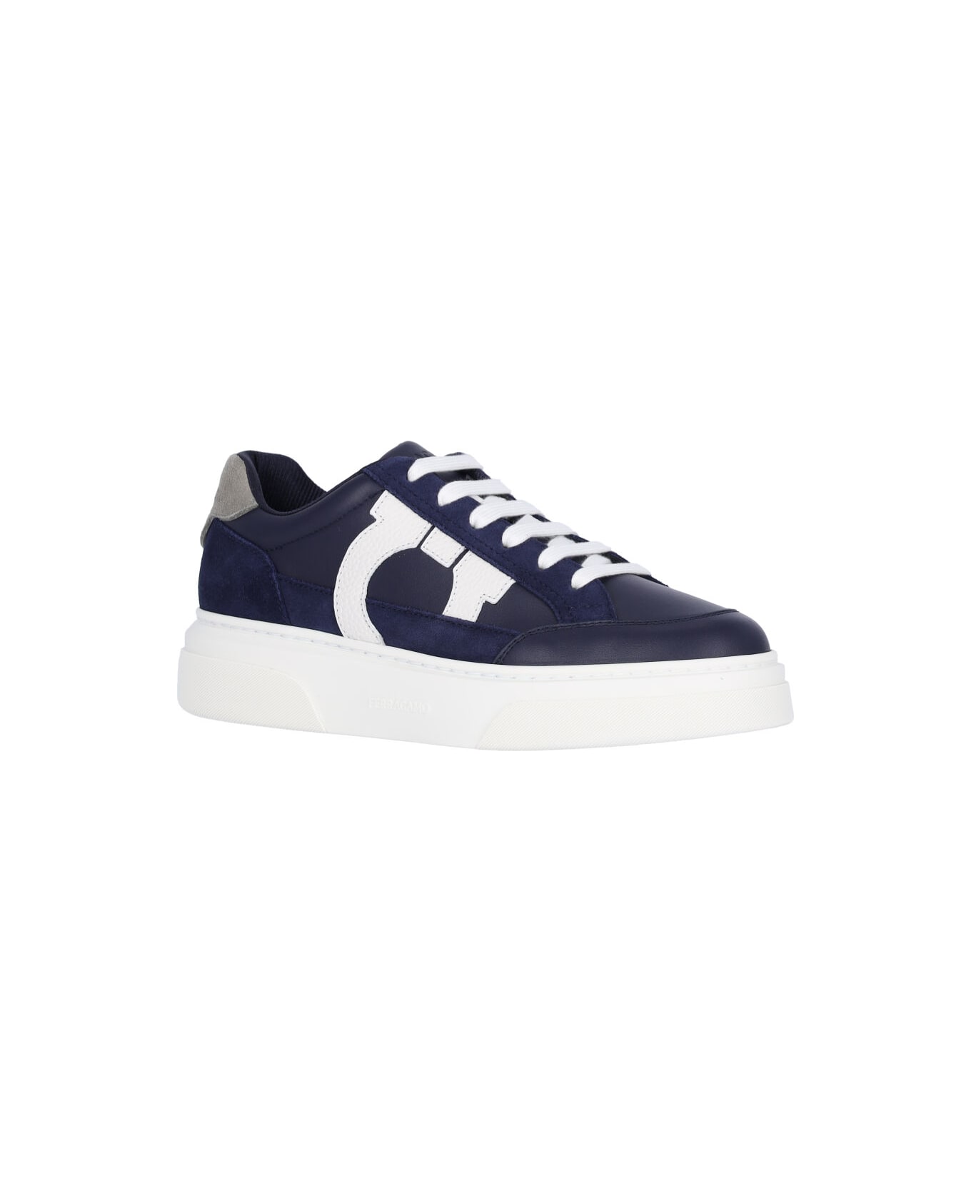 Ferragamo "gancini" Low-top Sneakers - Blue スニーカー