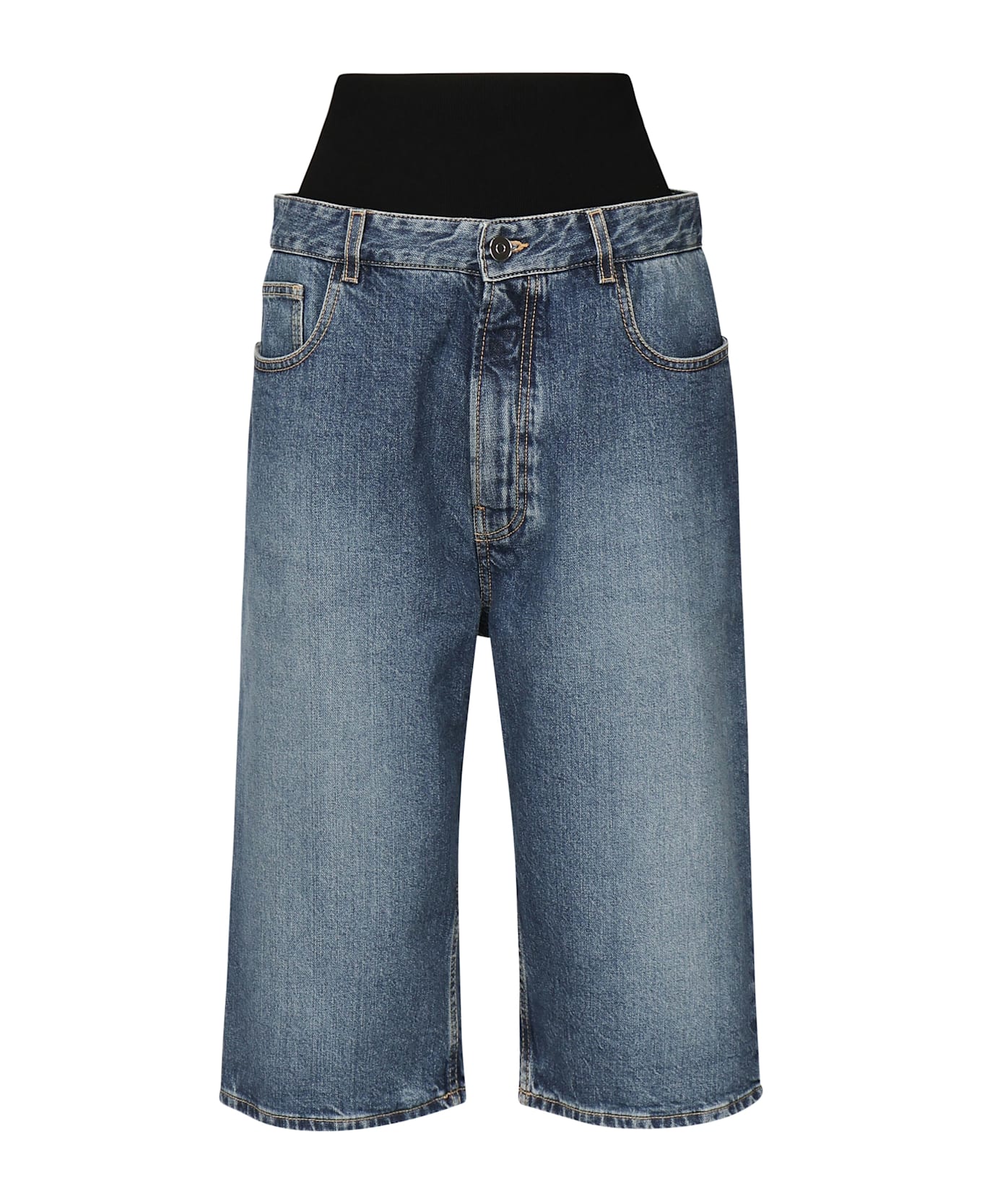 Alaia Blue Cotton Denim Jeans - Blue
