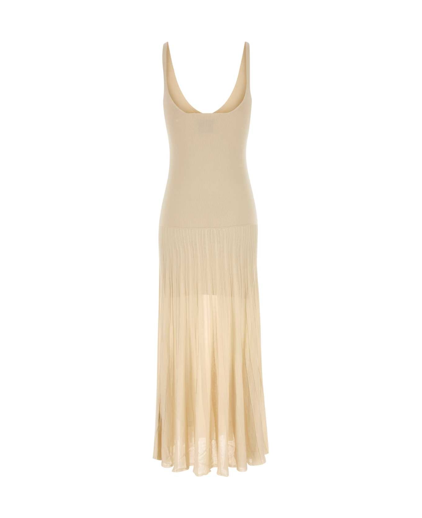 Isabel Marant Sand Stretch Cotton Blend Velma Dress - LIGHTBEIGE