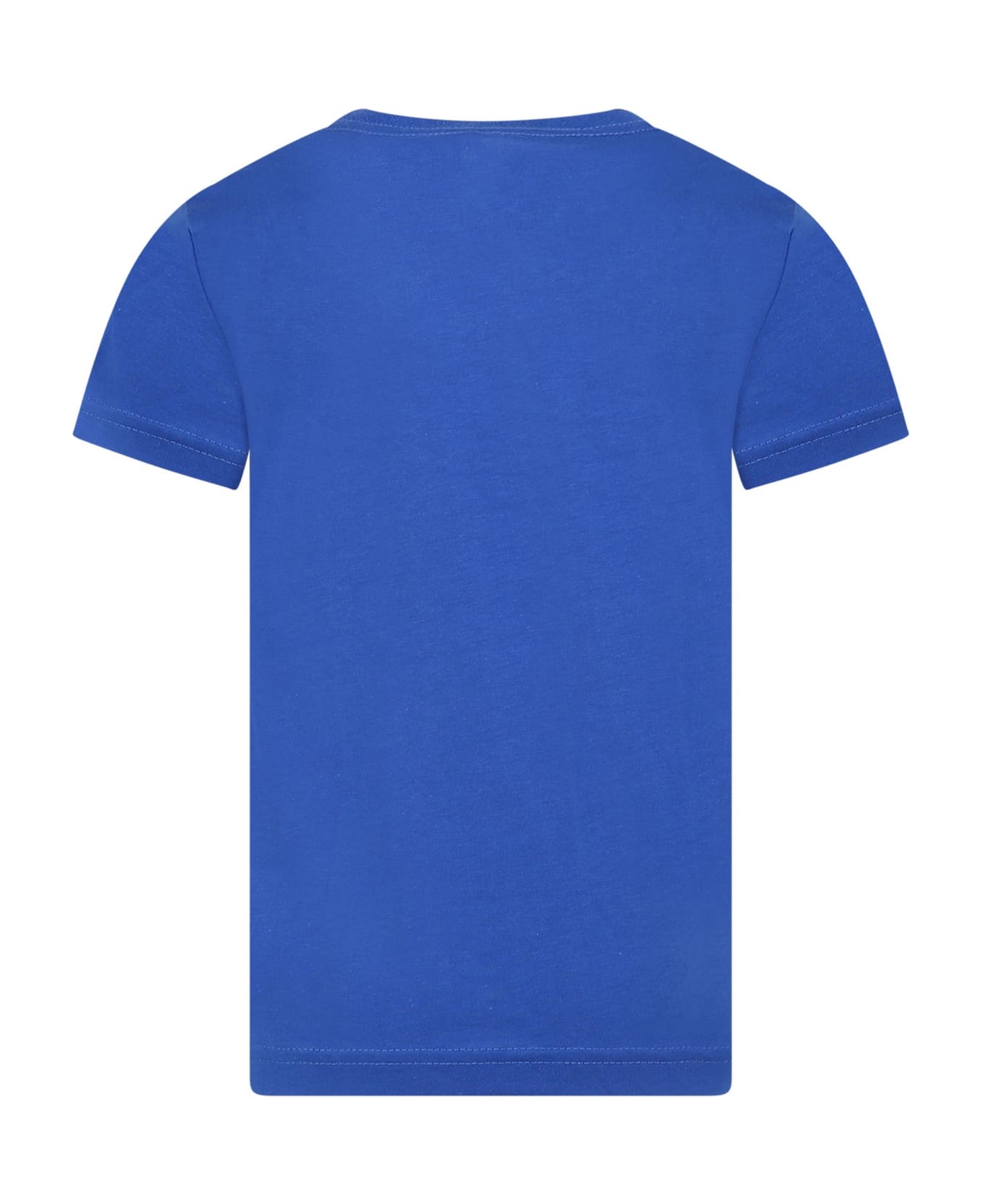 Nike Blue T-shirt For Kids Iconic Swoosh - Blue