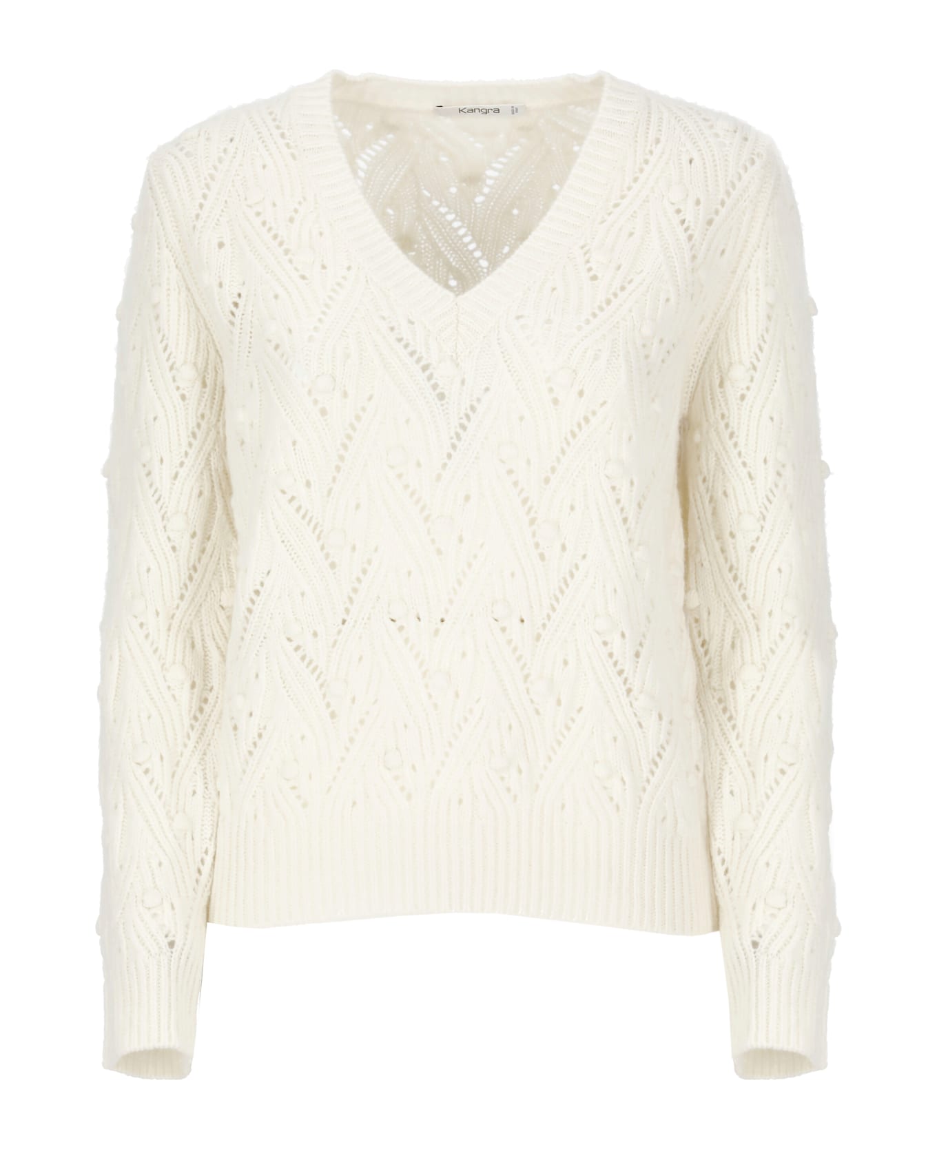 Kangra Wool Sweater - White