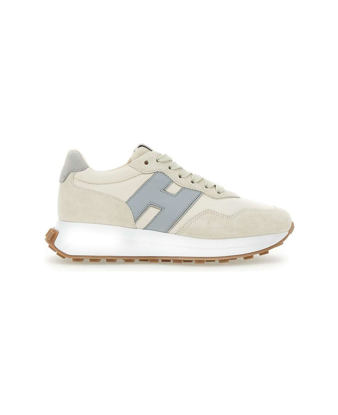 Hogan Logo Patch Panelled Sneakers