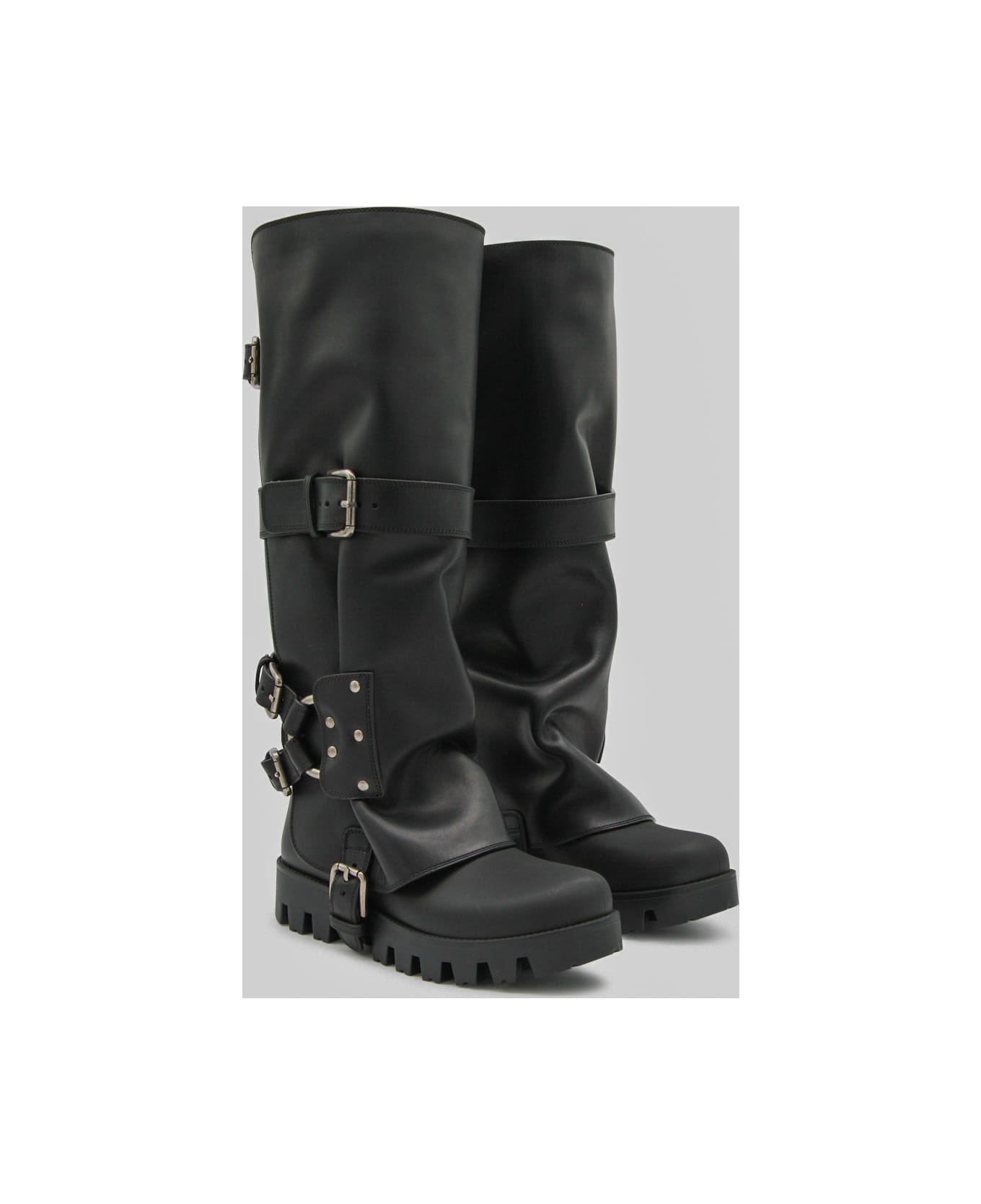 Dolce & Gabbana Black Leather Boots