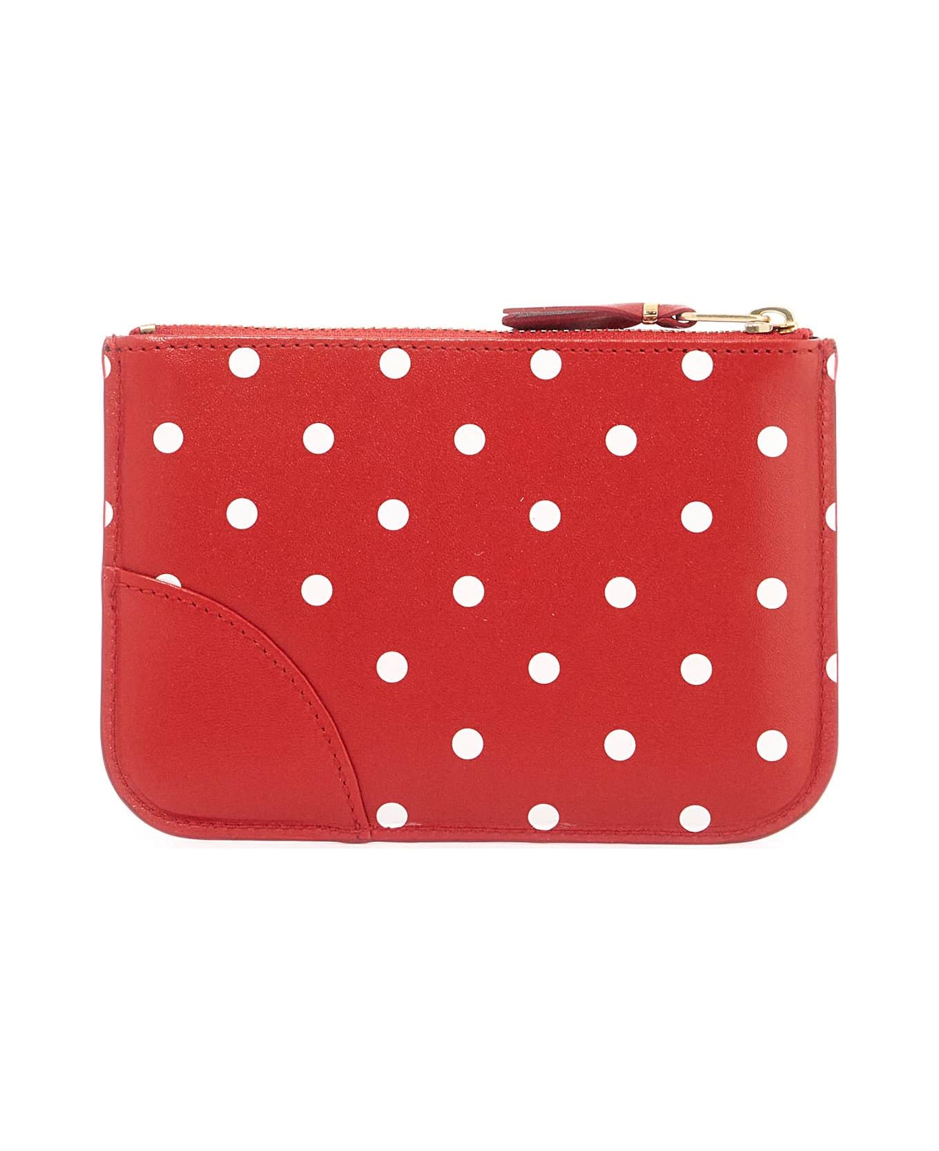 Comme des Garçons Wallet Polka Dot Patterned - RED (Red)