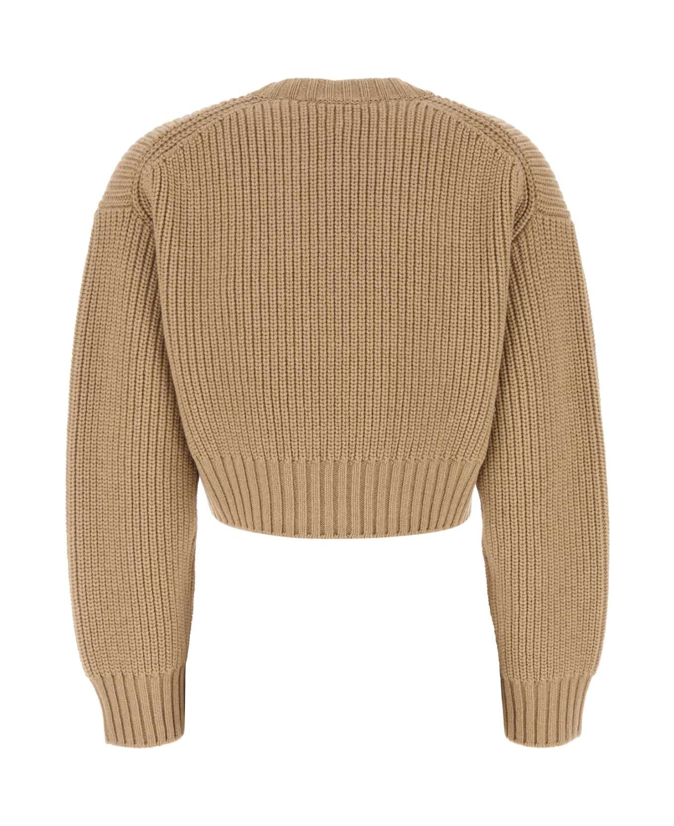 Bottega Veneta Camel Wool Blend Sweater - DESERT